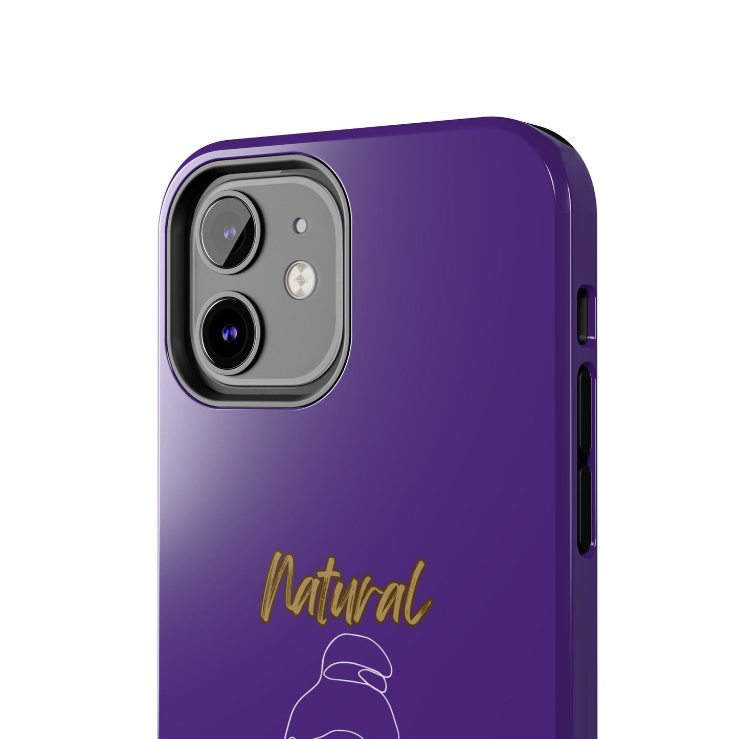 Natural Woman Sassy Bun (WL) Tough Phone Cases PURPLE