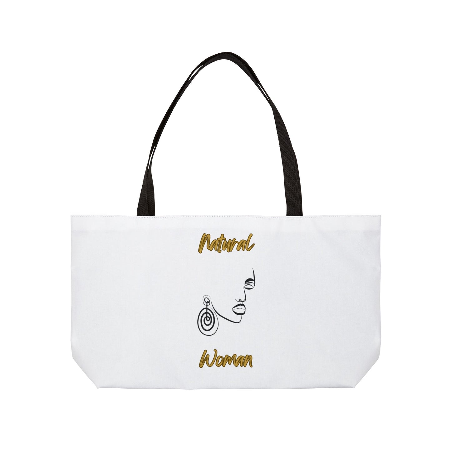 Natural Woman Music In My Soul (BL) Weekender Tote Bag WHITE