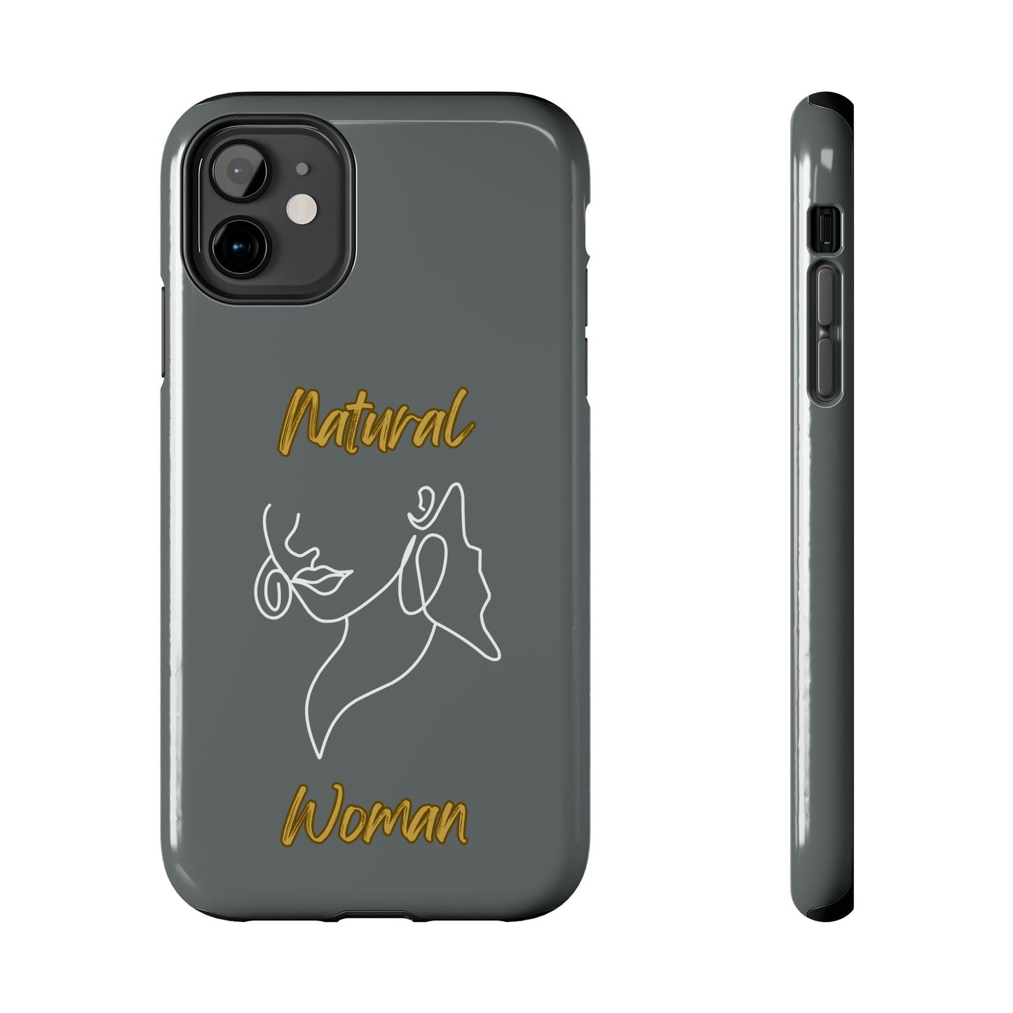Natural Woman Lips (WL)Tough Phone Cases DARK GREY