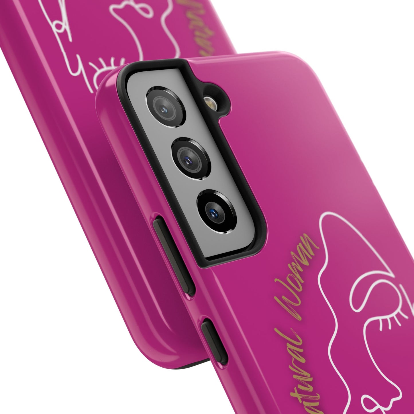 Natural Woman Half Face (WL)Tough Phone Case PINK