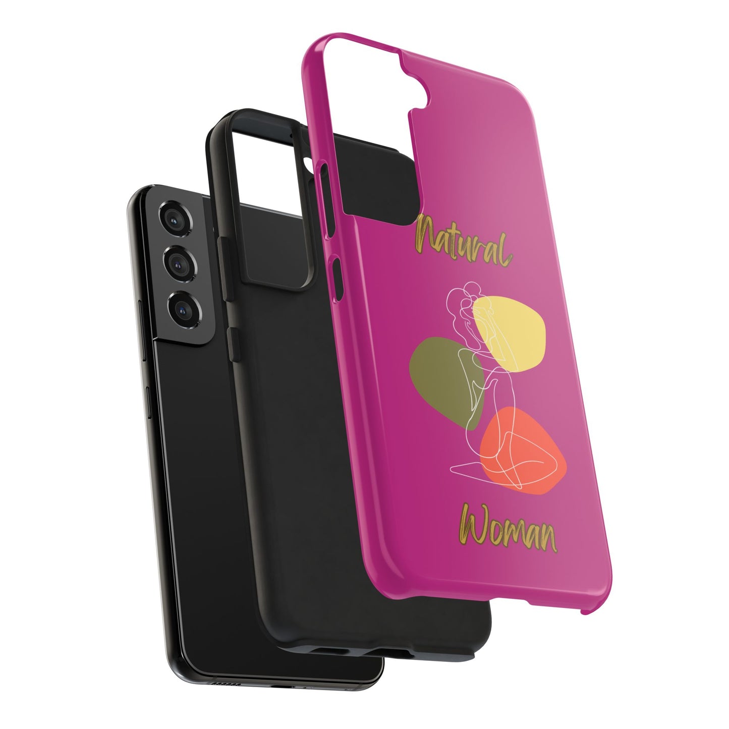 Natural Woman Colorful Pose (WL)Tough Phone Cases PINK