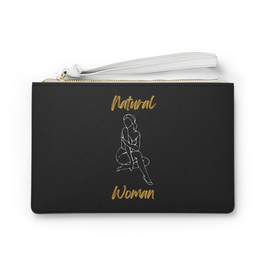 Natural Woman Shoulder Action (WL) Clutch Bag BLACK