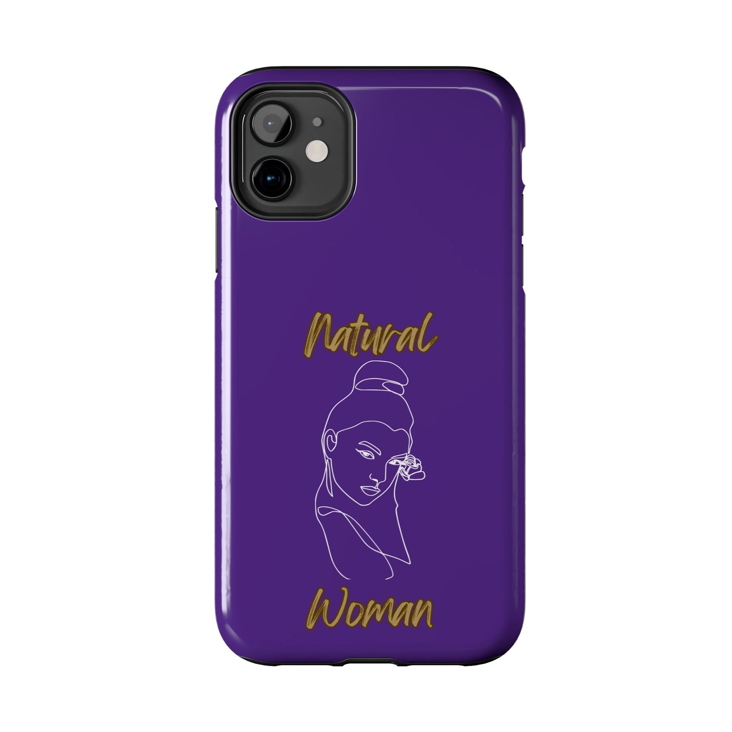 Natural Woman Sassy Bun (WL) Tough Phone Cases PURPLE