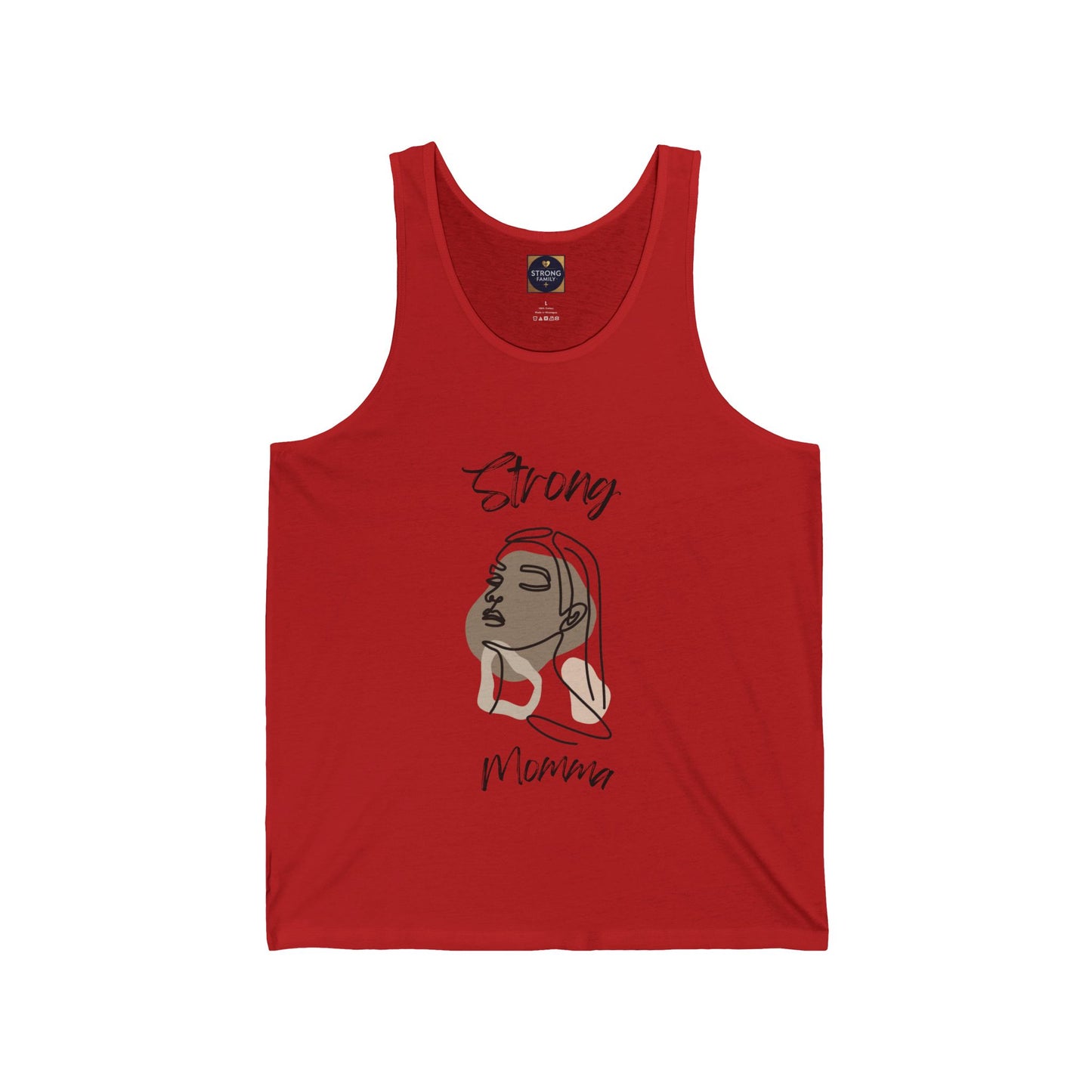 Strong Momma Jersey Tank (BL)