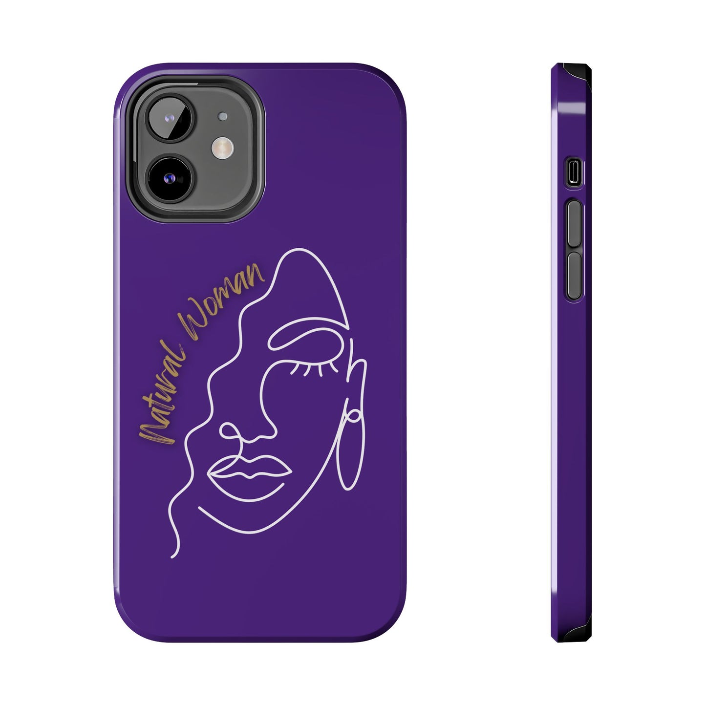 Natural Woman Half Face (WL)Tough Phone Case PURPLE