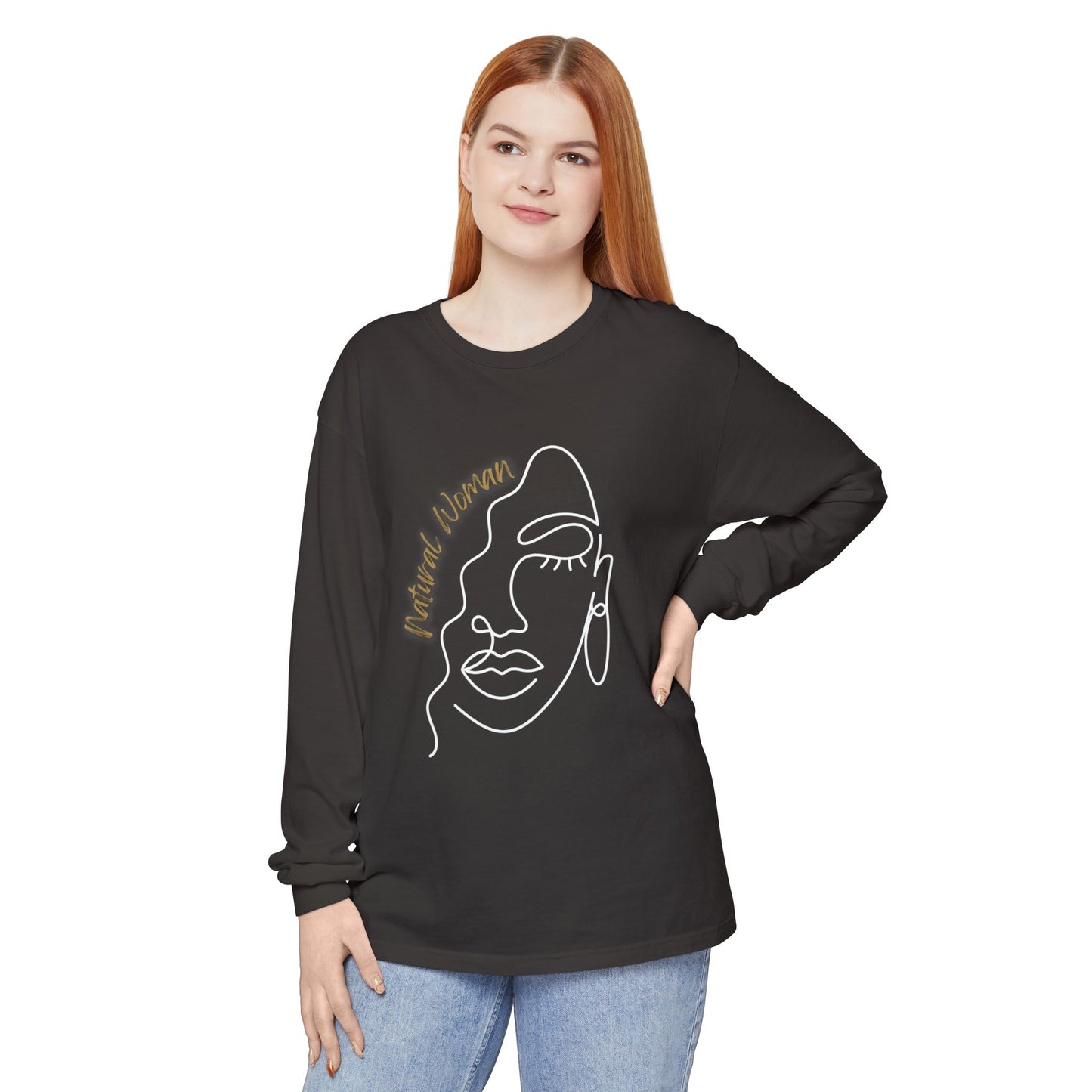 Natural Woman Half Face (WL) Long Sleeve T-Shirt