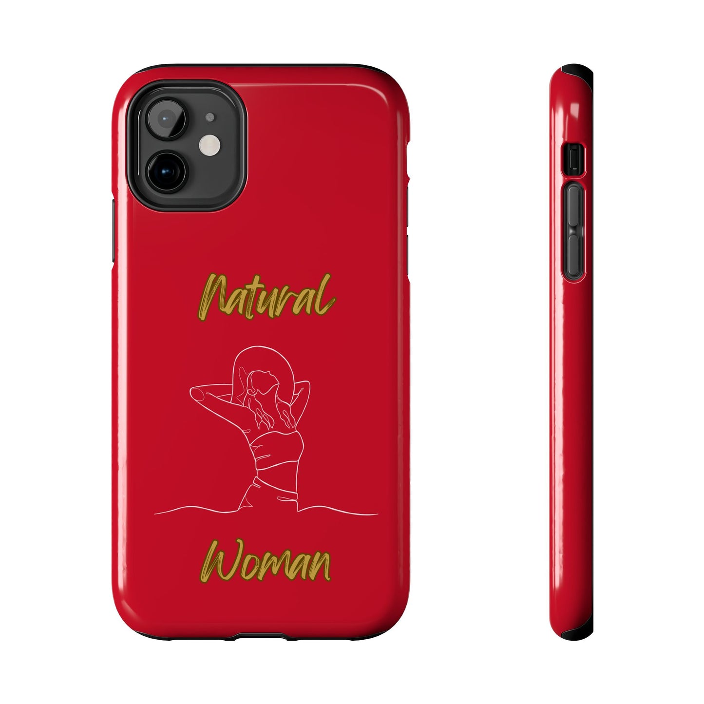 Natural Woman Sun Fun (WL)Tough Phone Cases DARK RED