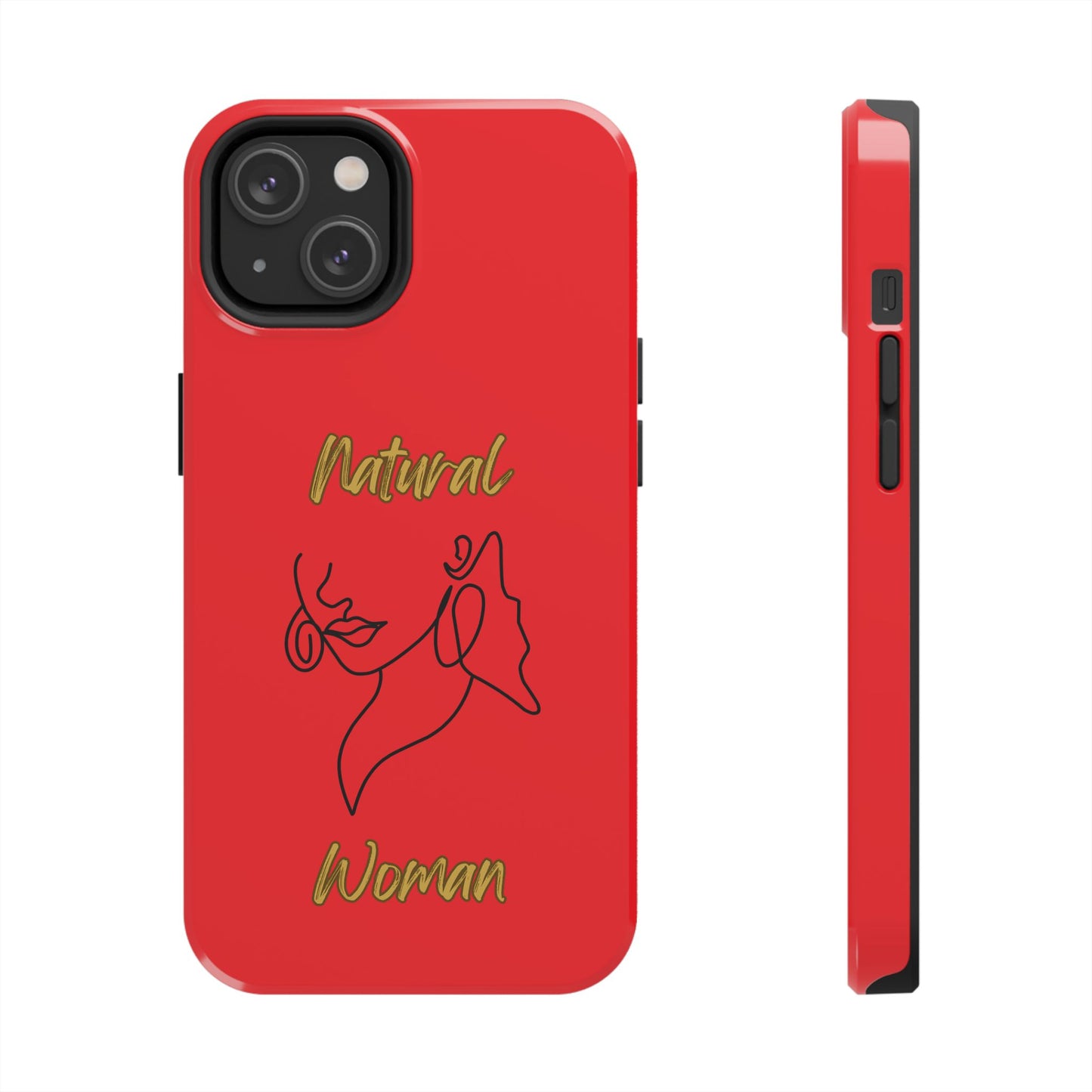Natural Woman Lips (BL)Tough Phone Cases RED