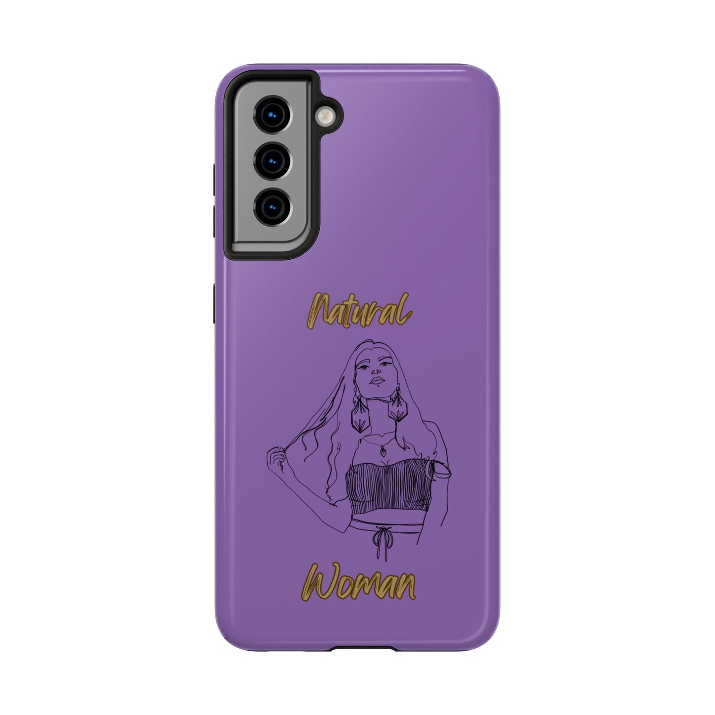 Natural Woman Thinking (BL)Tough Phone Cases LIGHT PURPLE