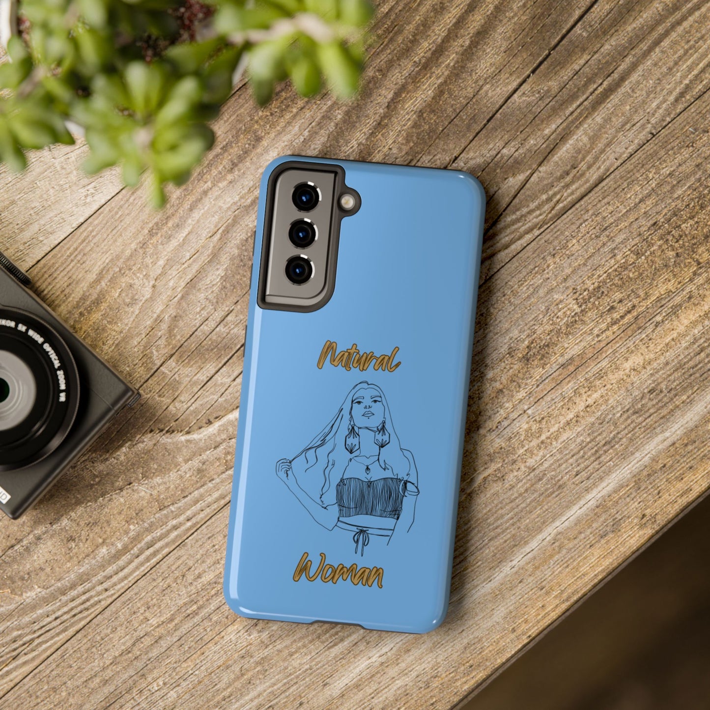 Natural Woman Thinking (BL)Tough Phone Cases LIGHT BLUE