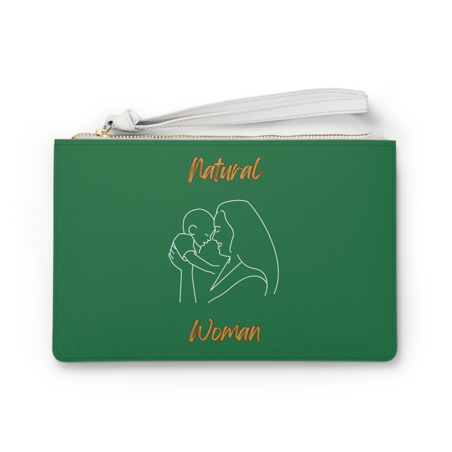 Natural Woman Joy (WL) Clutch Bag DARK GREEN