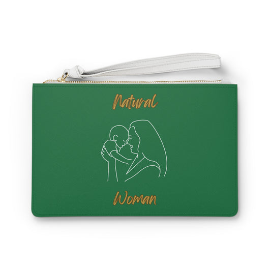 Natural Woman Joy (WL) Clutch Bag DARK GREEN