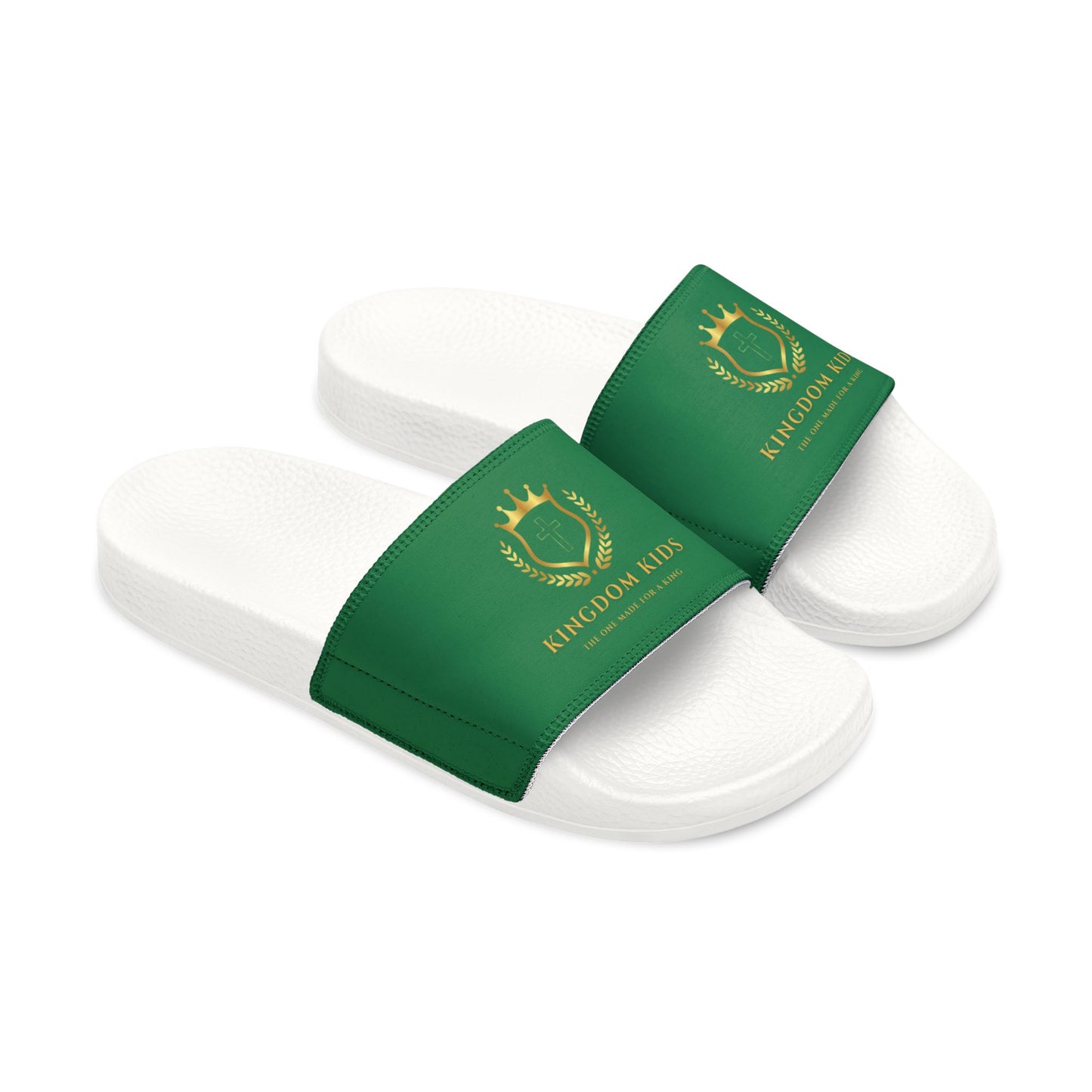 Kingdom Kids Youth Removable-Strap Sandals (Dark Green)