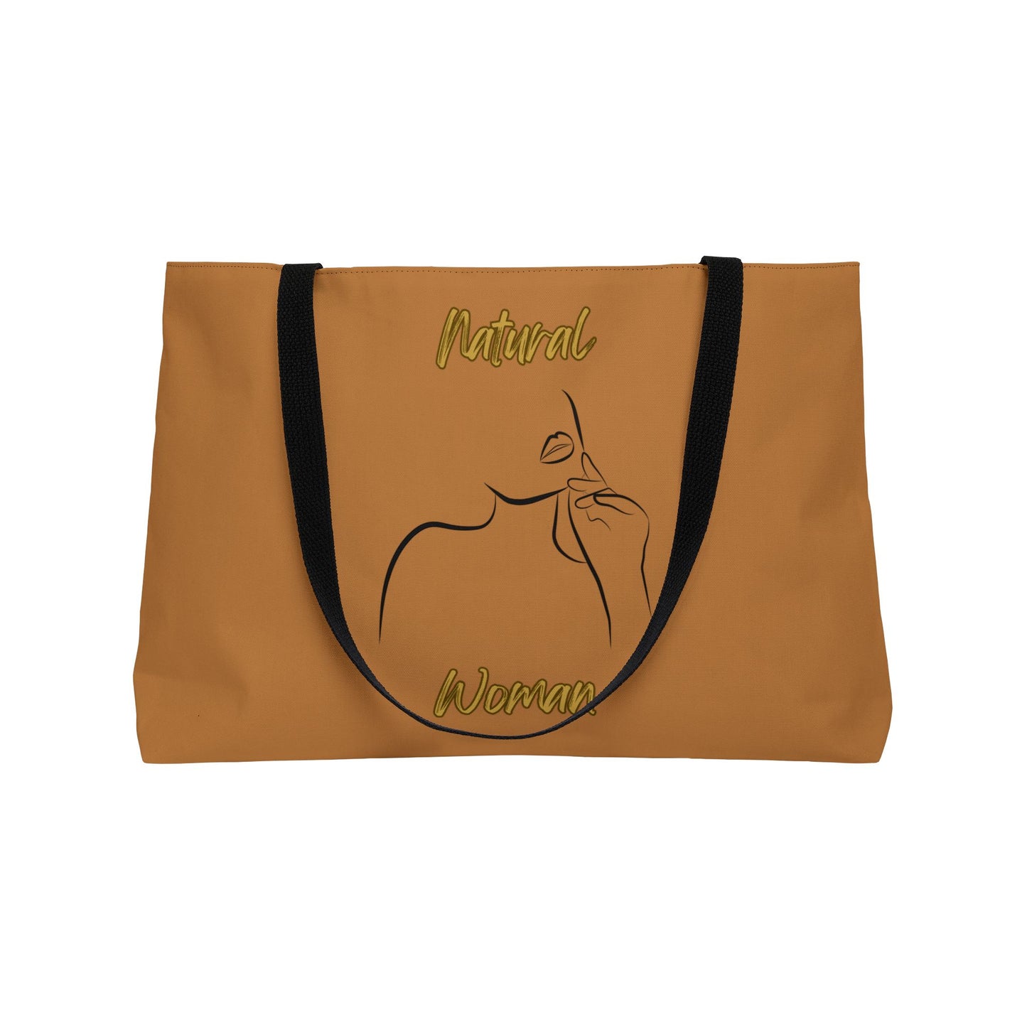 Natural Woman Chin Up (BL) Weekender Tote Bag LIGHT BROWN