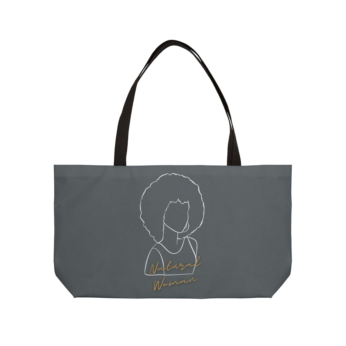 Natural Woman Afro (WL) Weekender Tote Bag DARK GREY