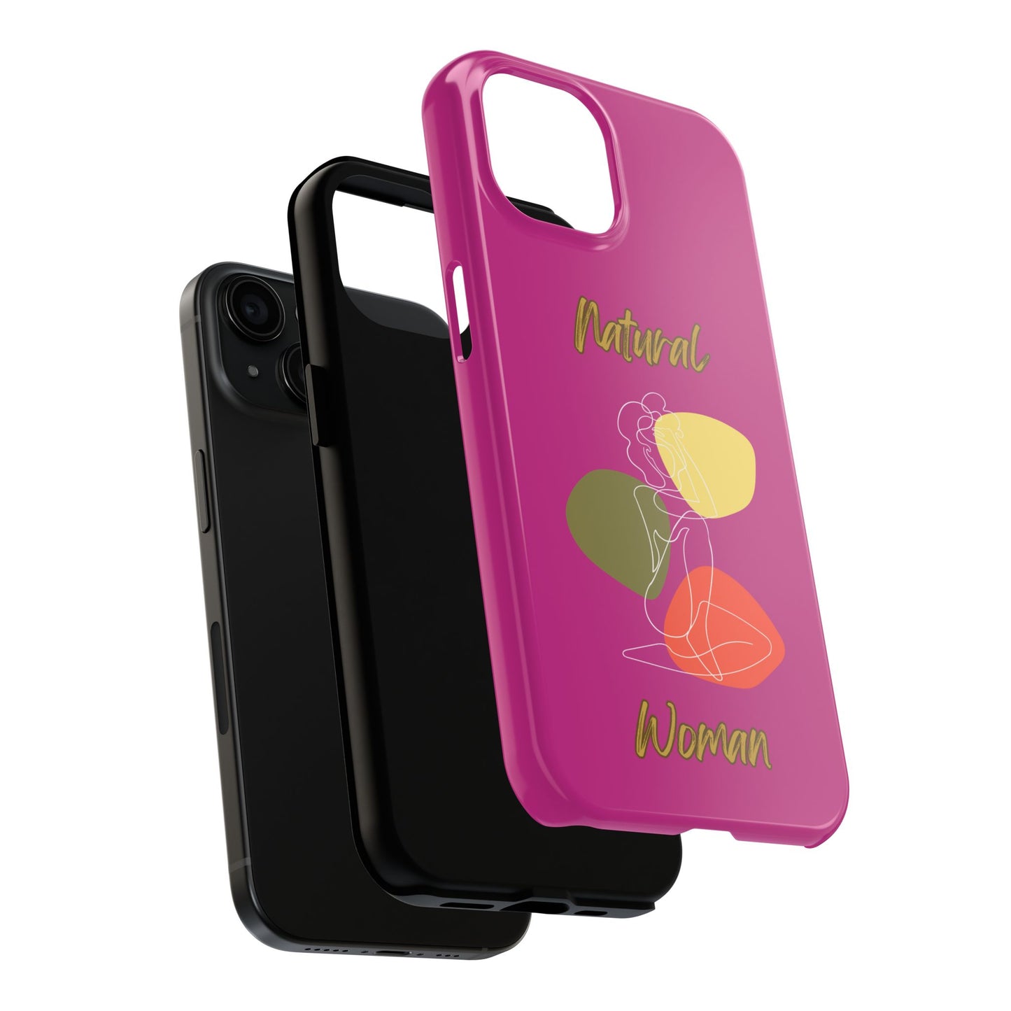Natural Woman Colorful Pose (WL)Tough Phone Cases PINK