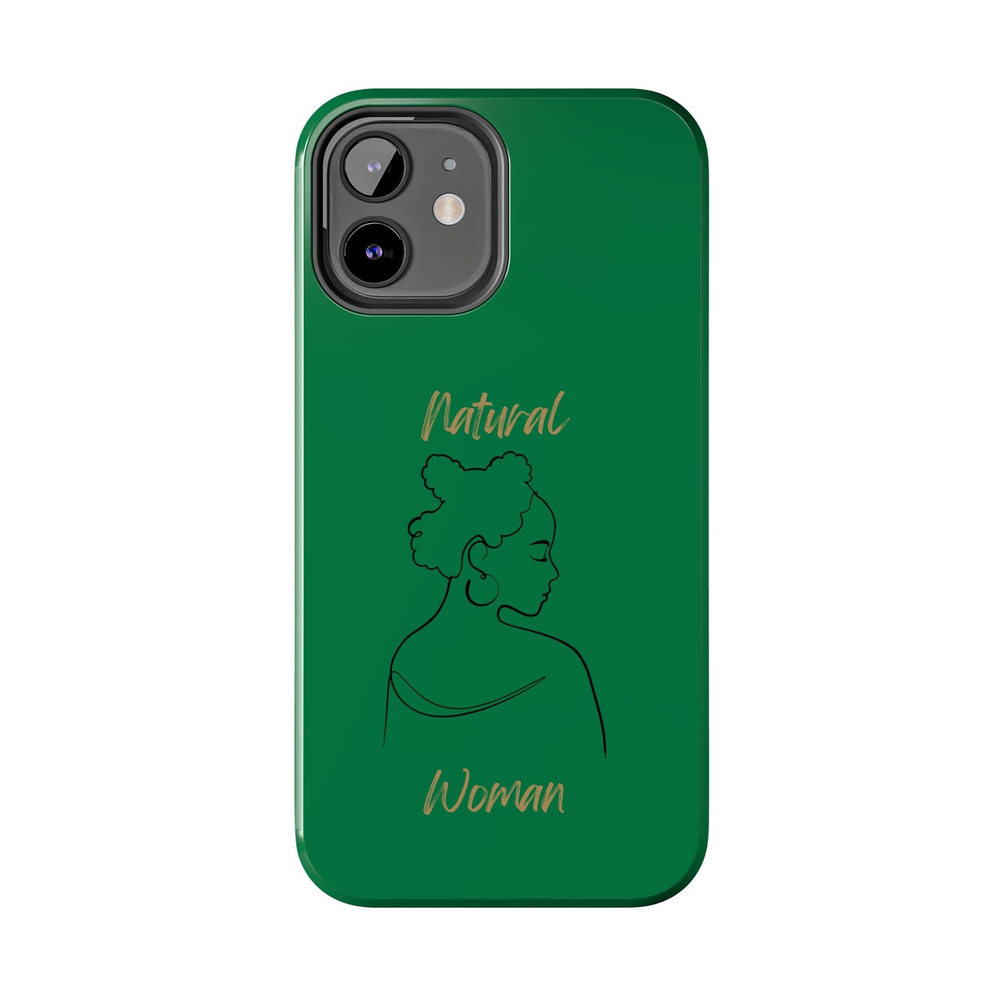 Natural Woman Twists (BL) Tough Phone Cases DARK GREEN