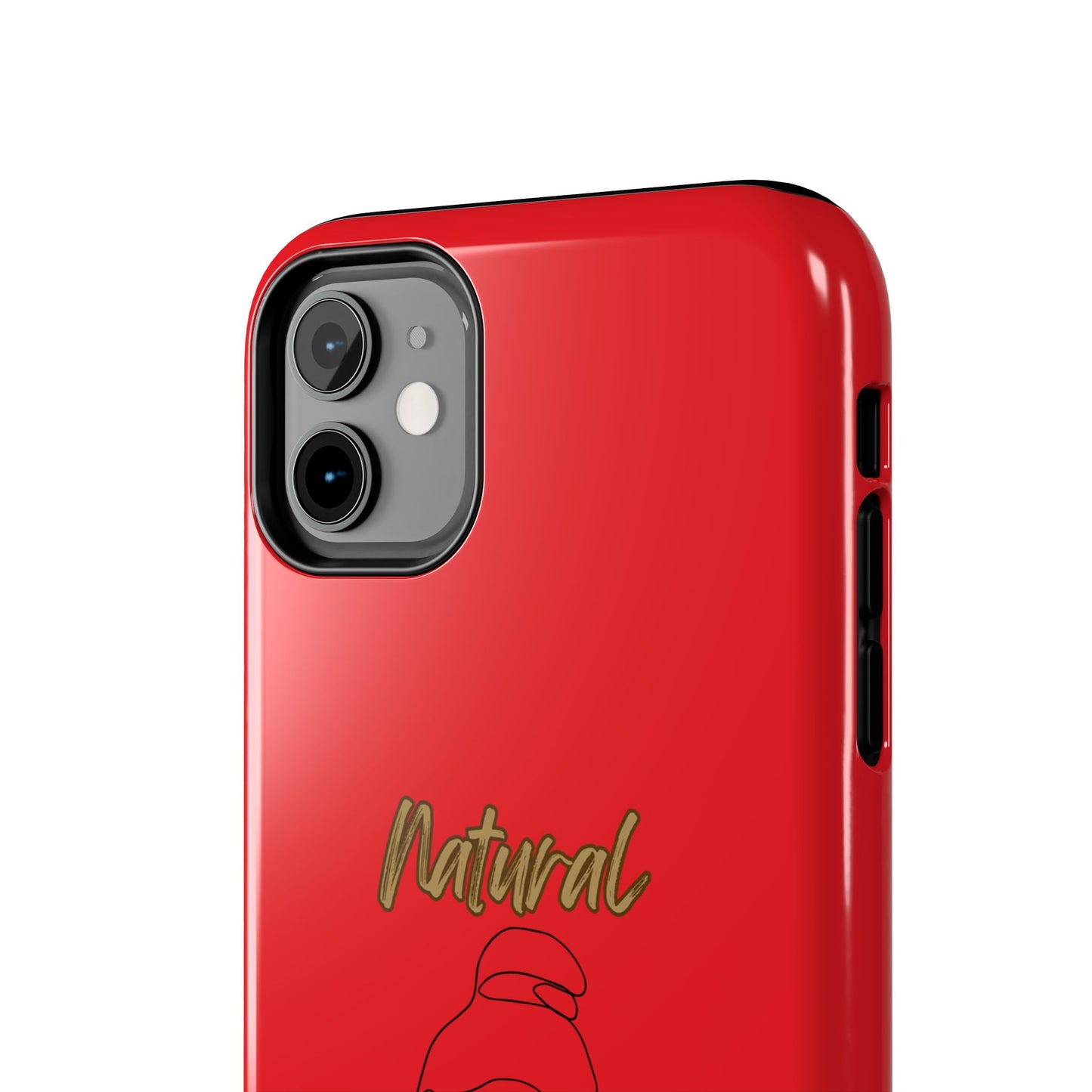 Natural Woman Sassy Bun (BL) Tough Phone Cases RED
