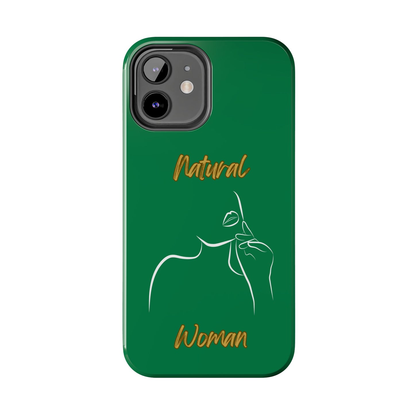 Natural Woman Chin Up (WL)Tough Phone Cases DARK GREEN