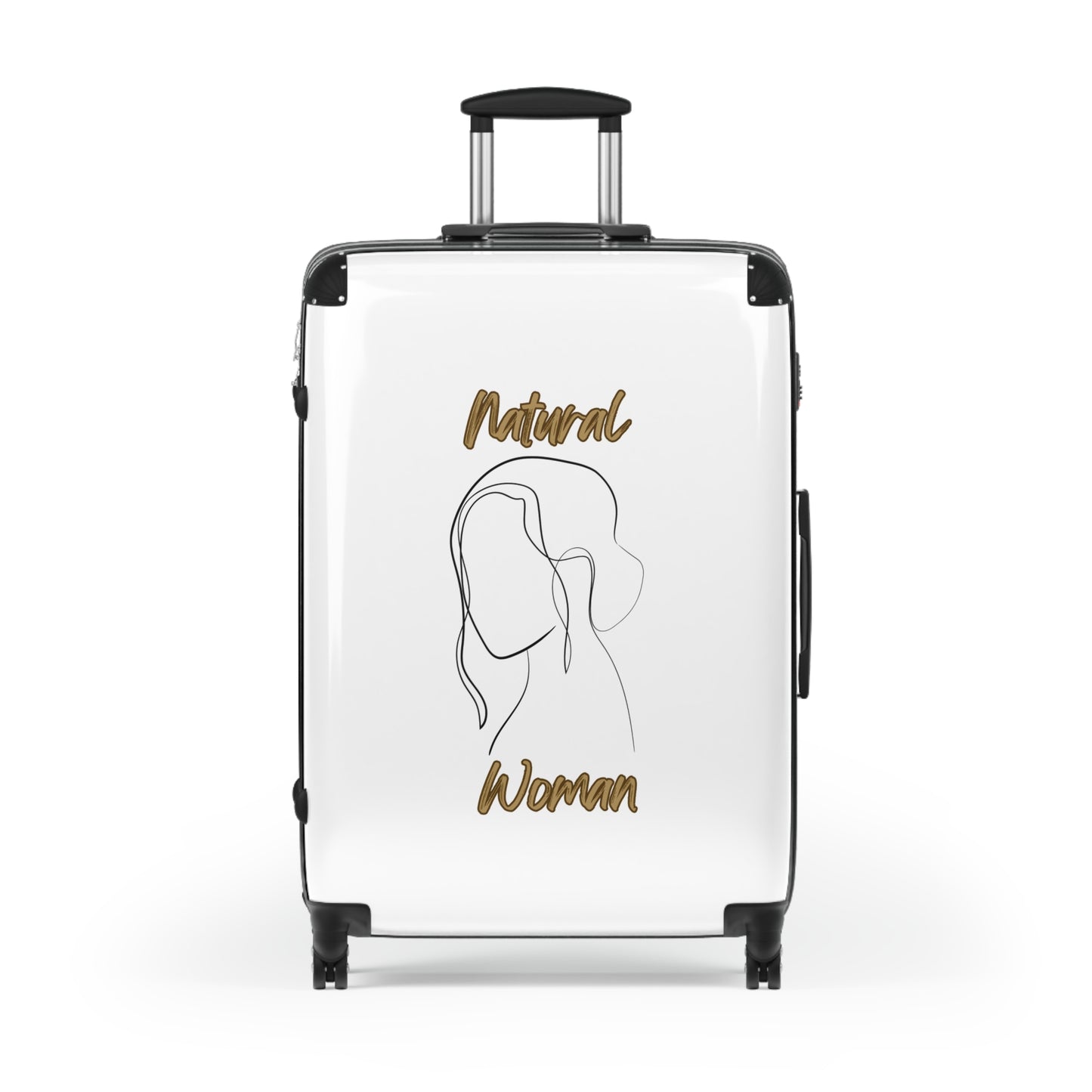 Natural Woman Hanging Hair (BL) Suitcase WHITE