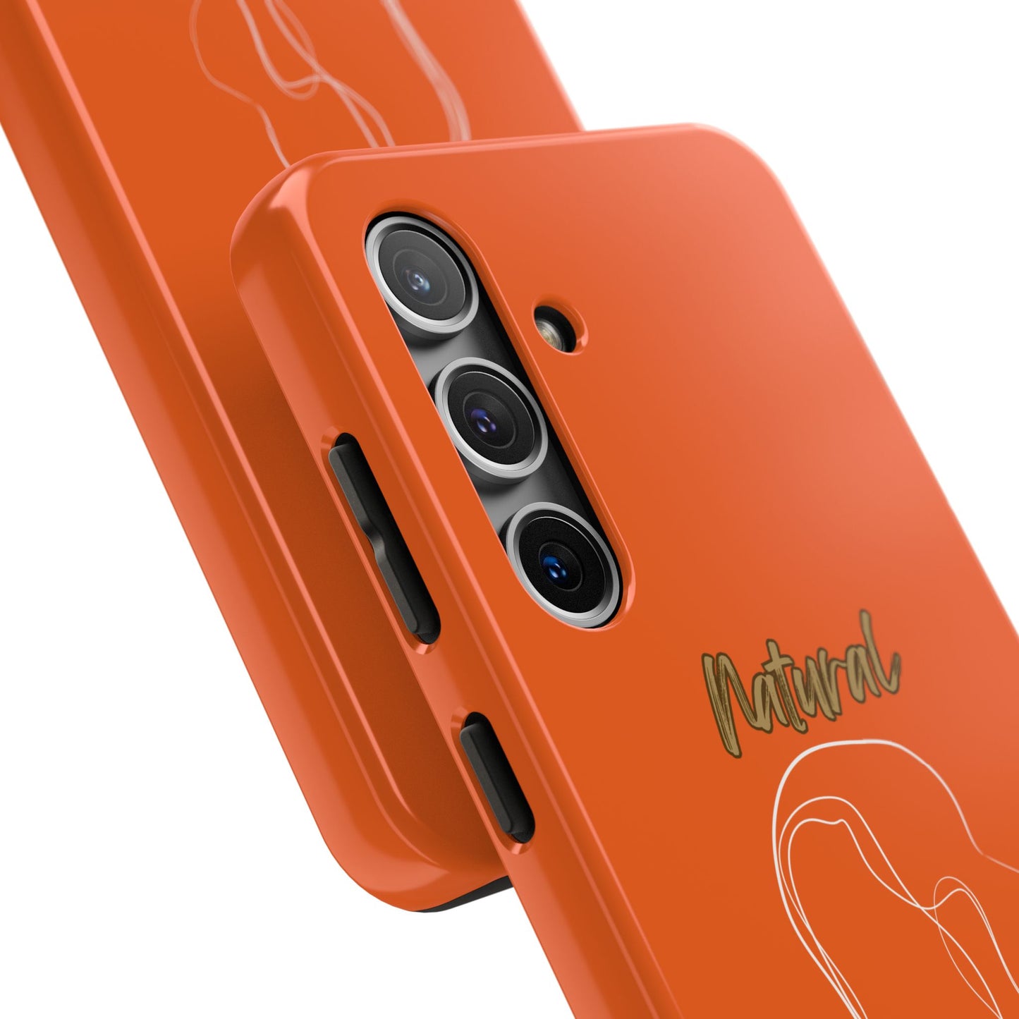 Natural Woman Hanging Hair (WL) Tough Phone Cases ORANGE