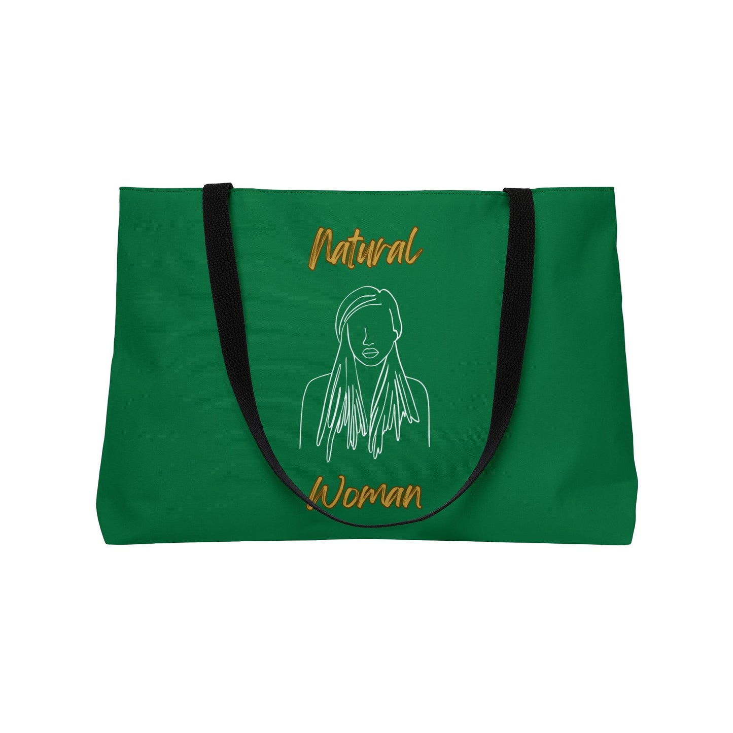 Natural Woman Content (WL) Weekender Tote Bag DARK GREEN