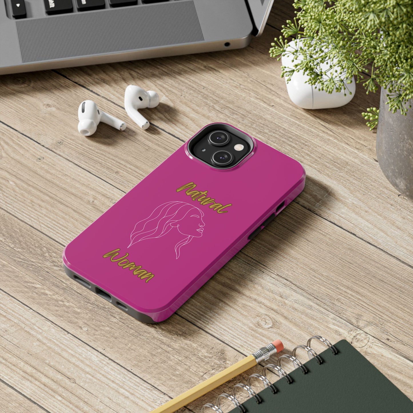 Natural Woman Breeze On Face (WL)Tough Phone Cases PINK