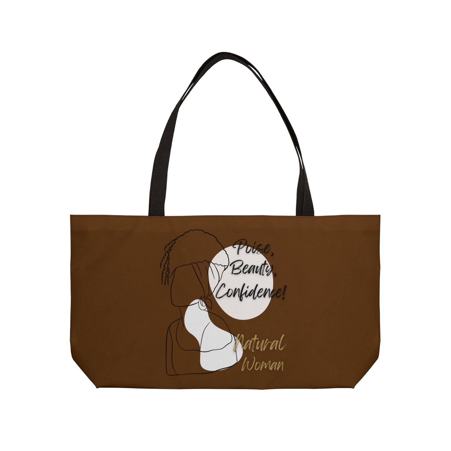 Natural Woman Puff (BL) Weekender Tote Bag BROWN