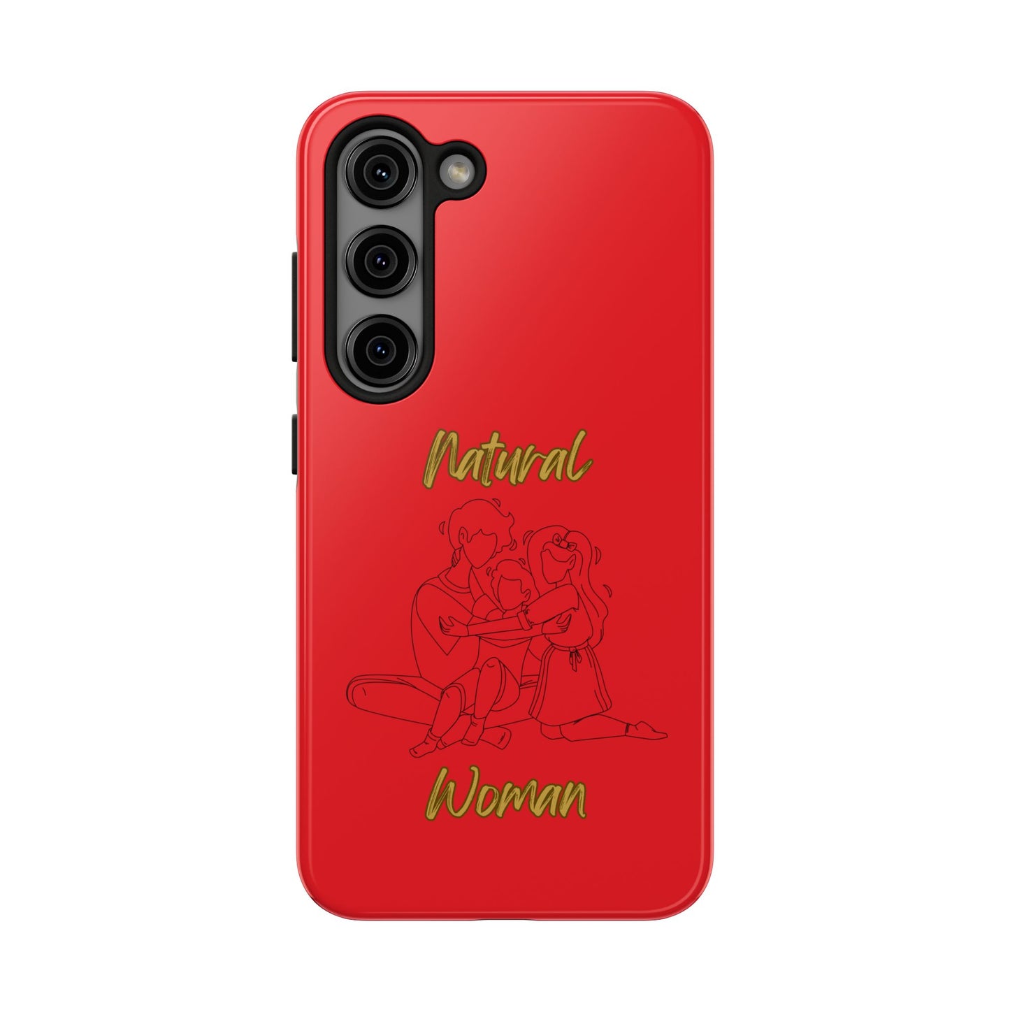 Natural Woman Bear Hugs (BL) Tough Phone Cases RED
