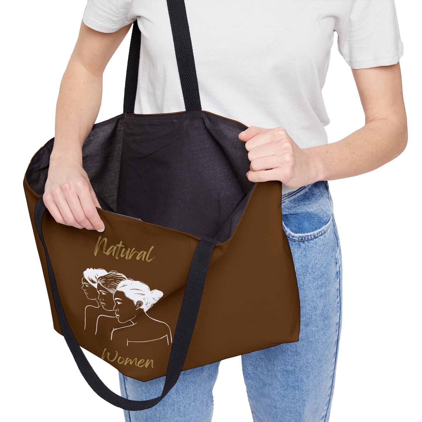 Natural Women United Friends (WL) Weekender Tote Bag BROWN
