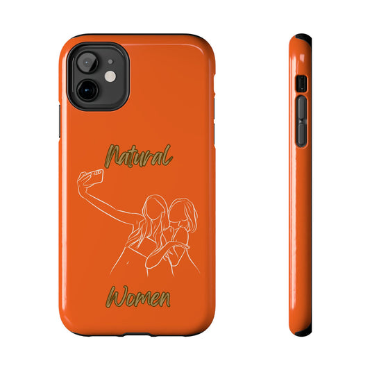 Natural Woman Friends Selfie (WL)Tough Phone Cases ORANGE