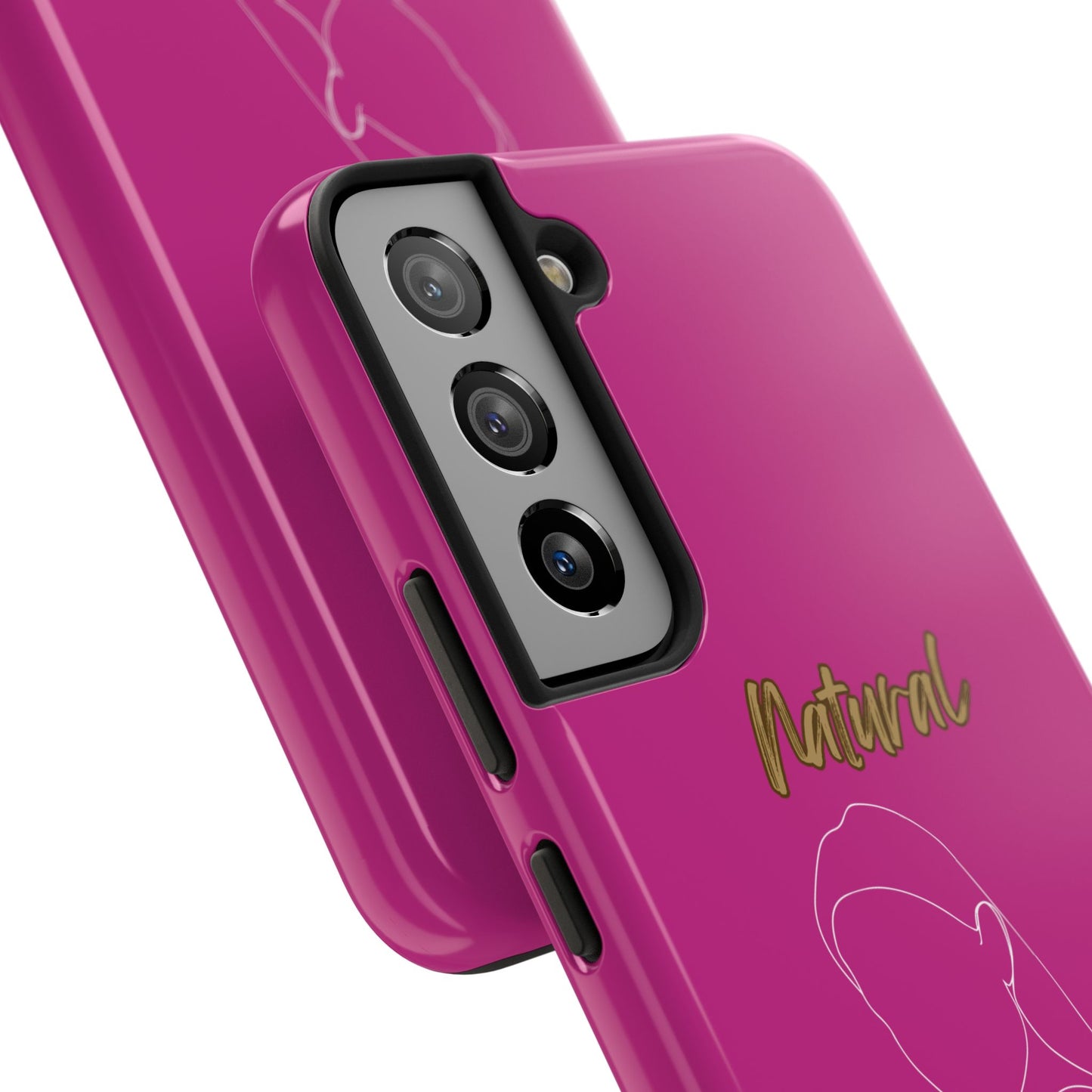 Natural Woman Tilted Look (WL)Tough Phone Cases PINK