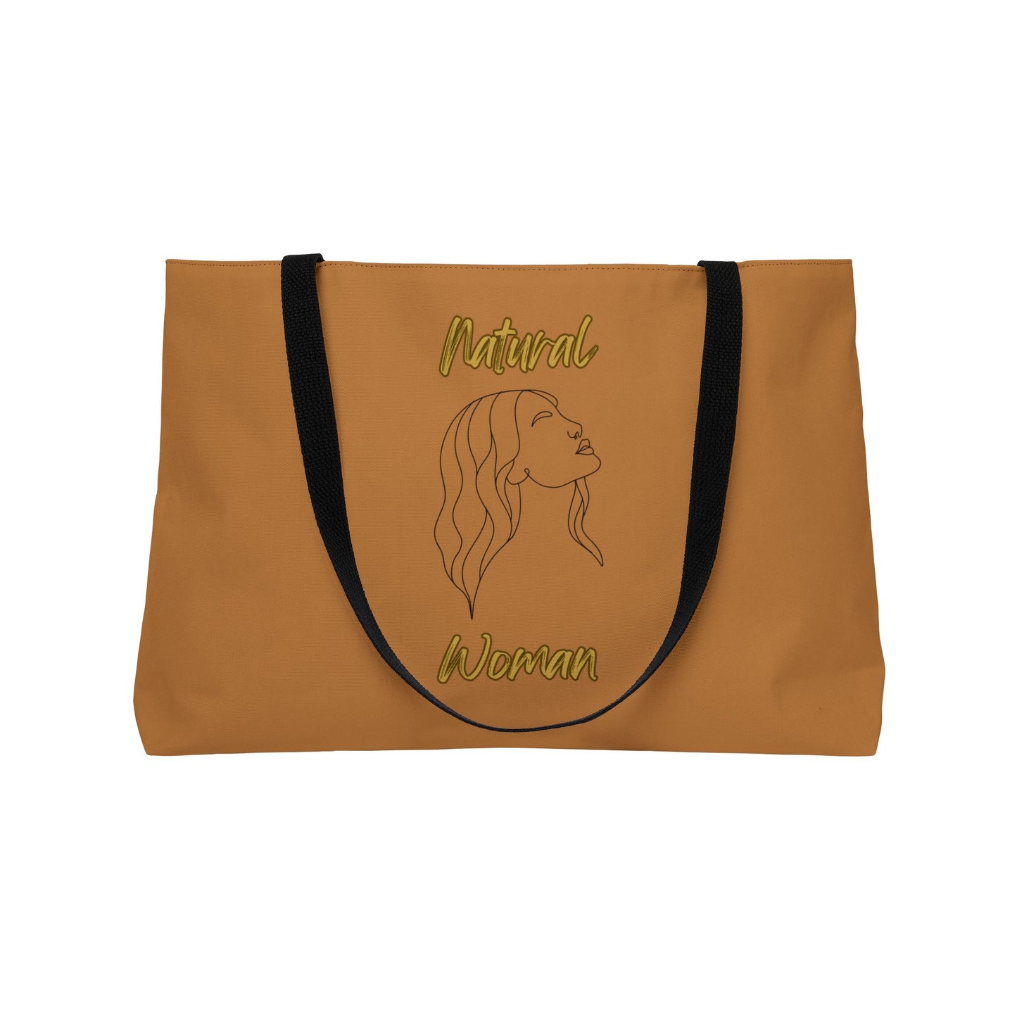 Natural Woman Breeze On Face (BL) Weekender Tote Bag LIGHT BROWN