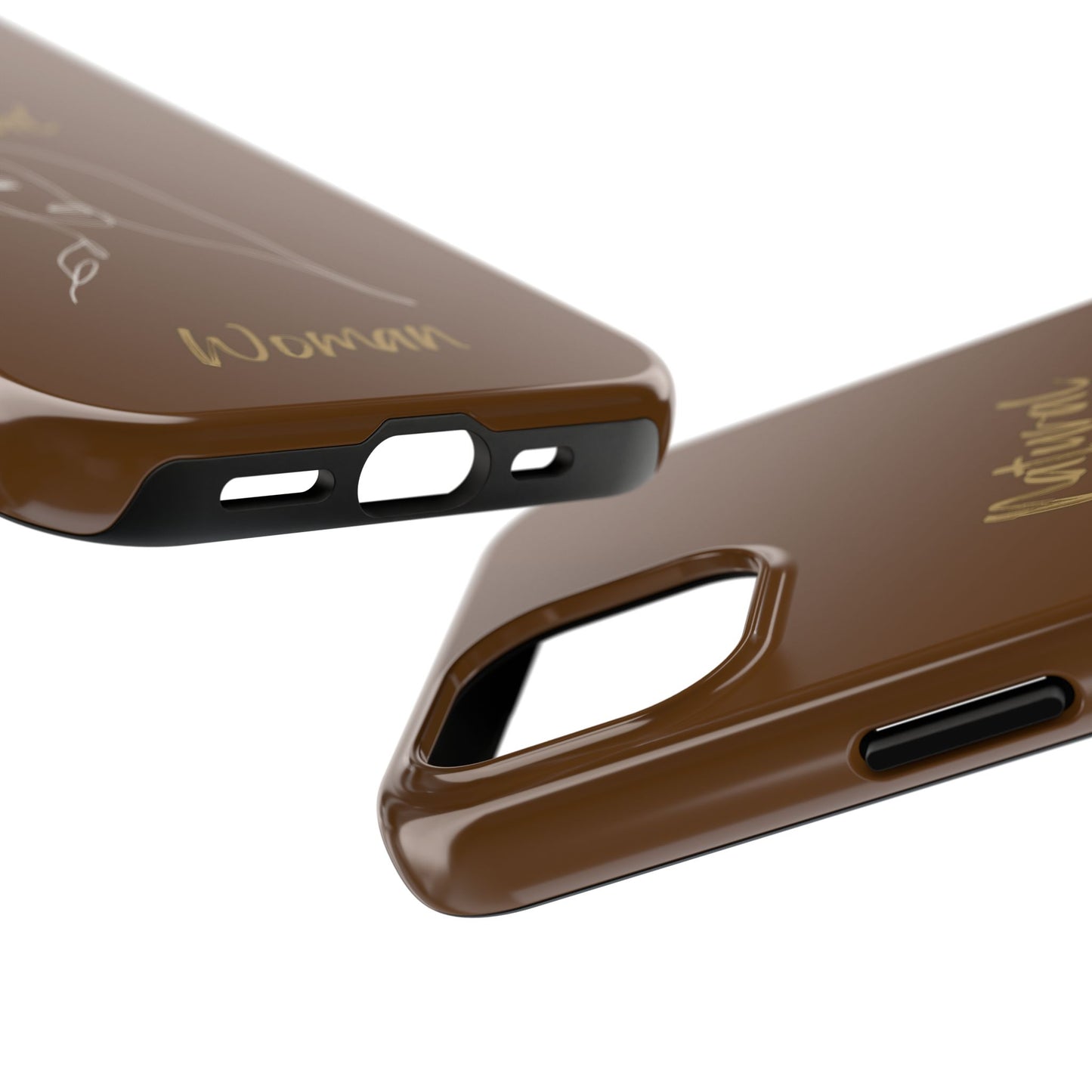 Natural Woman Covered Eye (WL)Tough Phone Cases BROWN