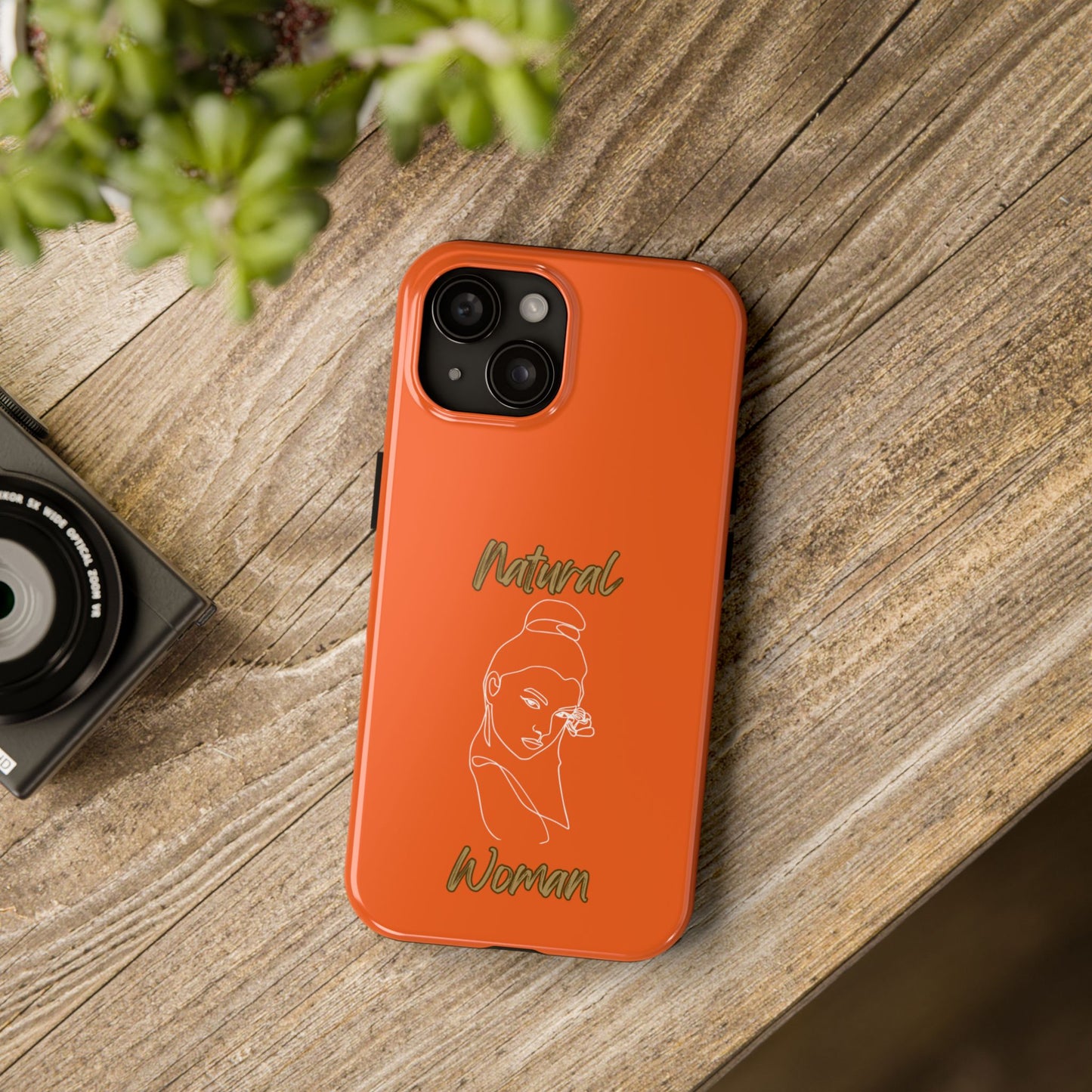Natural Woman Sassy Bun (WL) Tough Phone Cases ORANGE
