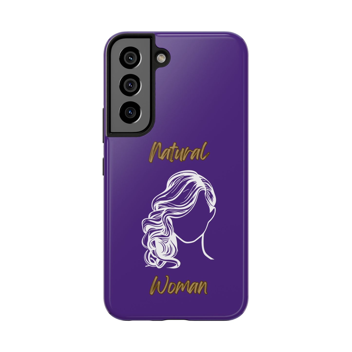 Natural Woman Long Curl (WL)Tough Phone Cases PURPLE