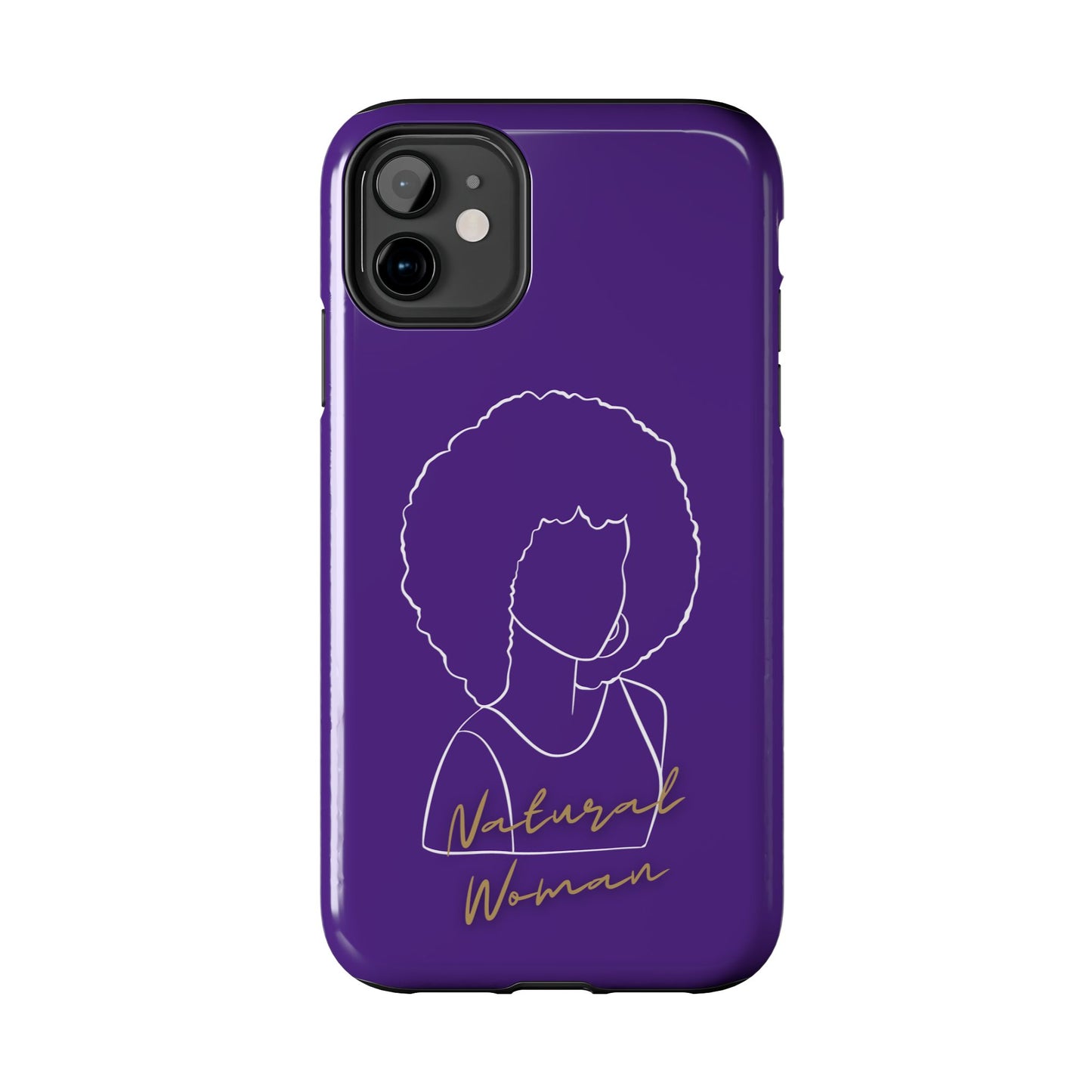 Natural Woman Afro (WL)Tough Phone Cases PURPLE