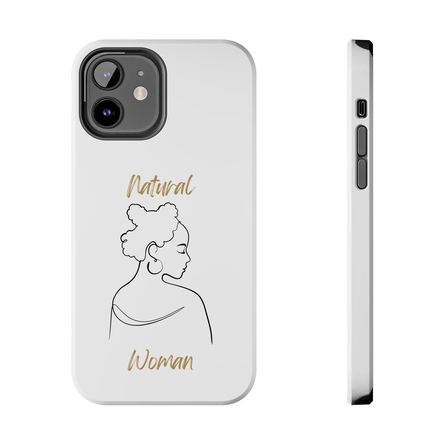 Natural Woman Twists (BL) Tough Phone Case WHITE