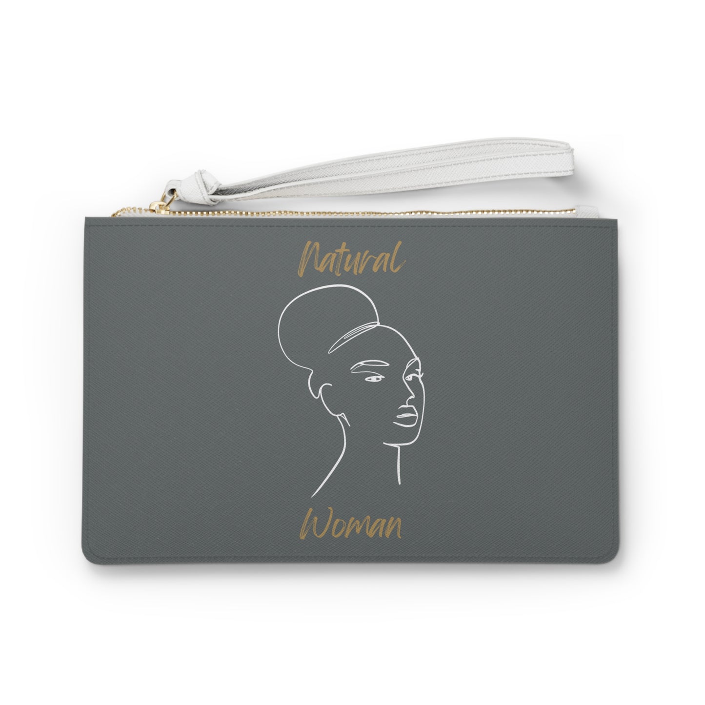 Natural Woman Hair Up (WL) Clutch Bag DARK GREY