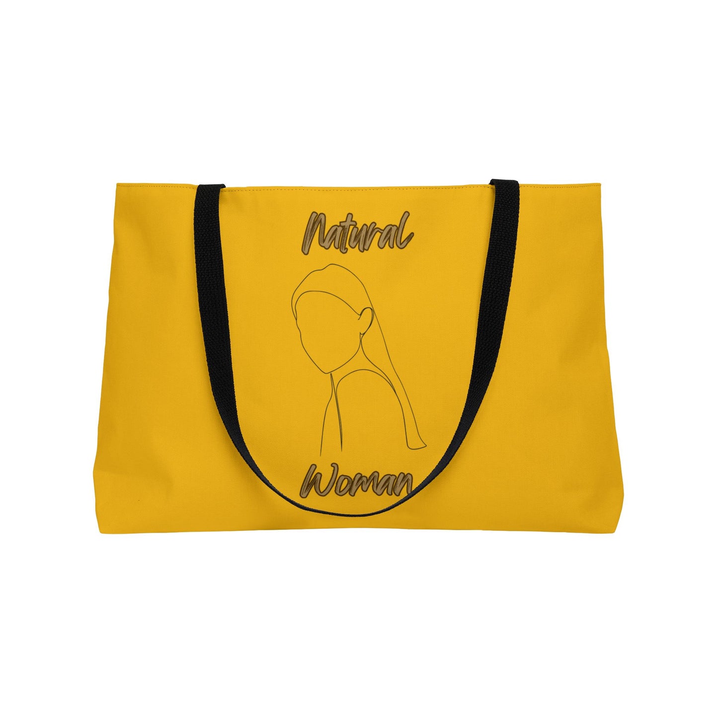 Natural Woman Tilted Look (BL) Weekender Tote Bag YELLOW