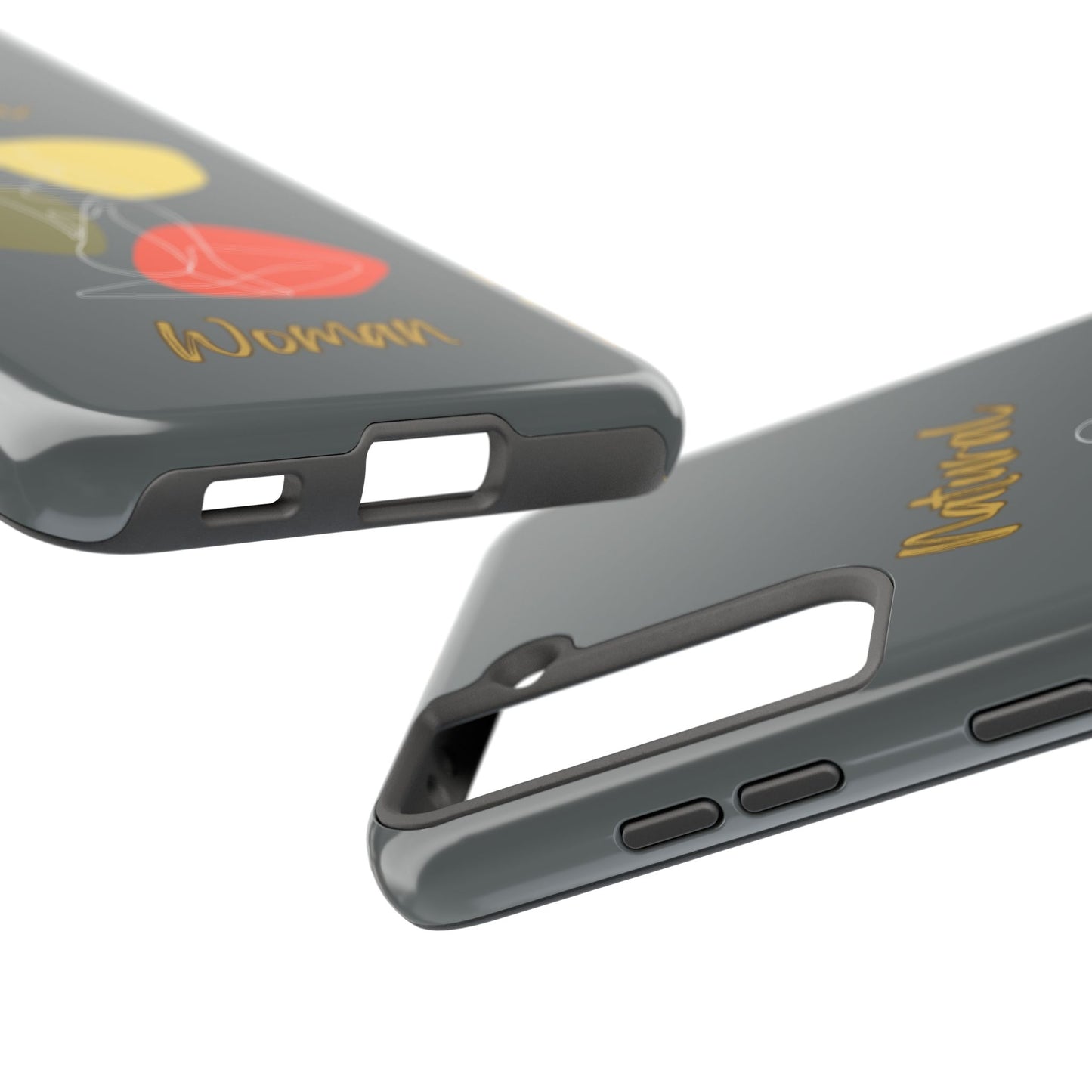 Natural Woman Colorful Pose (WL)Tough Phone Cases DARK GREY