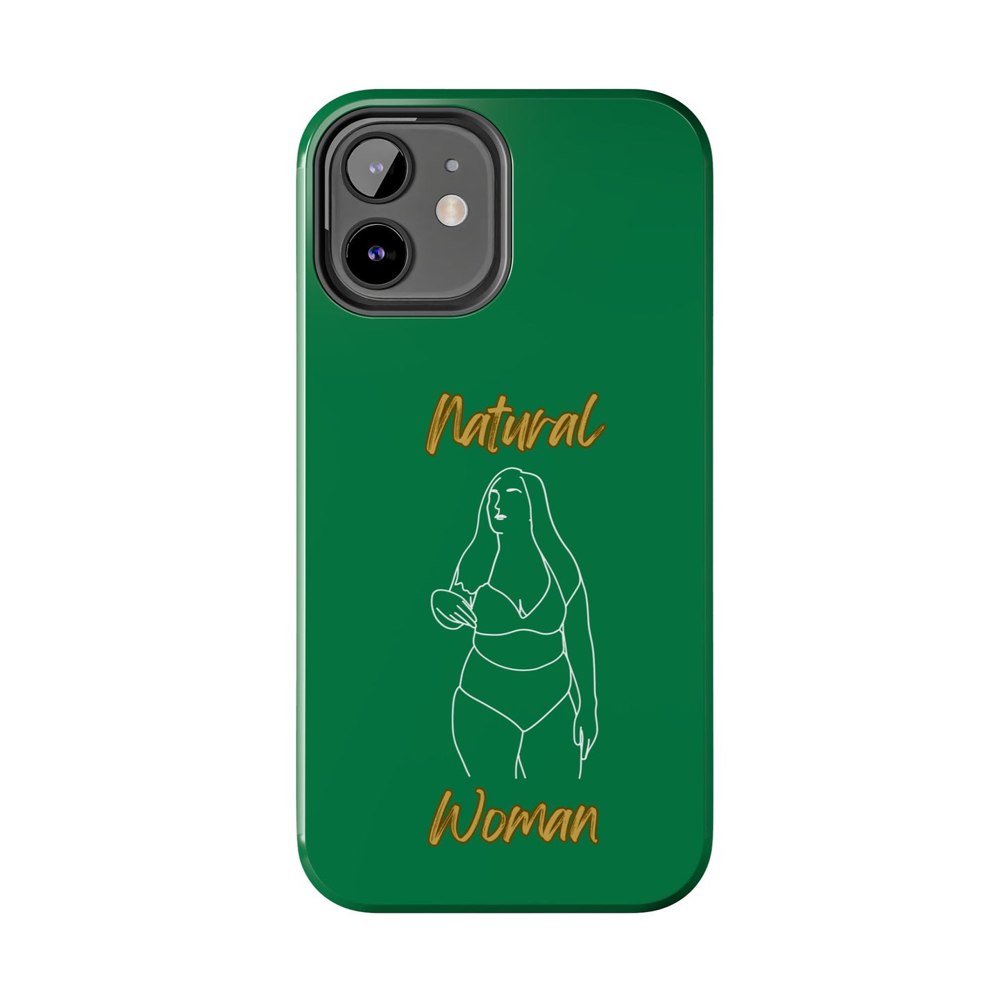 Natural Woman Full Beauty (WL)Tough Phone Cases DARK GREEN