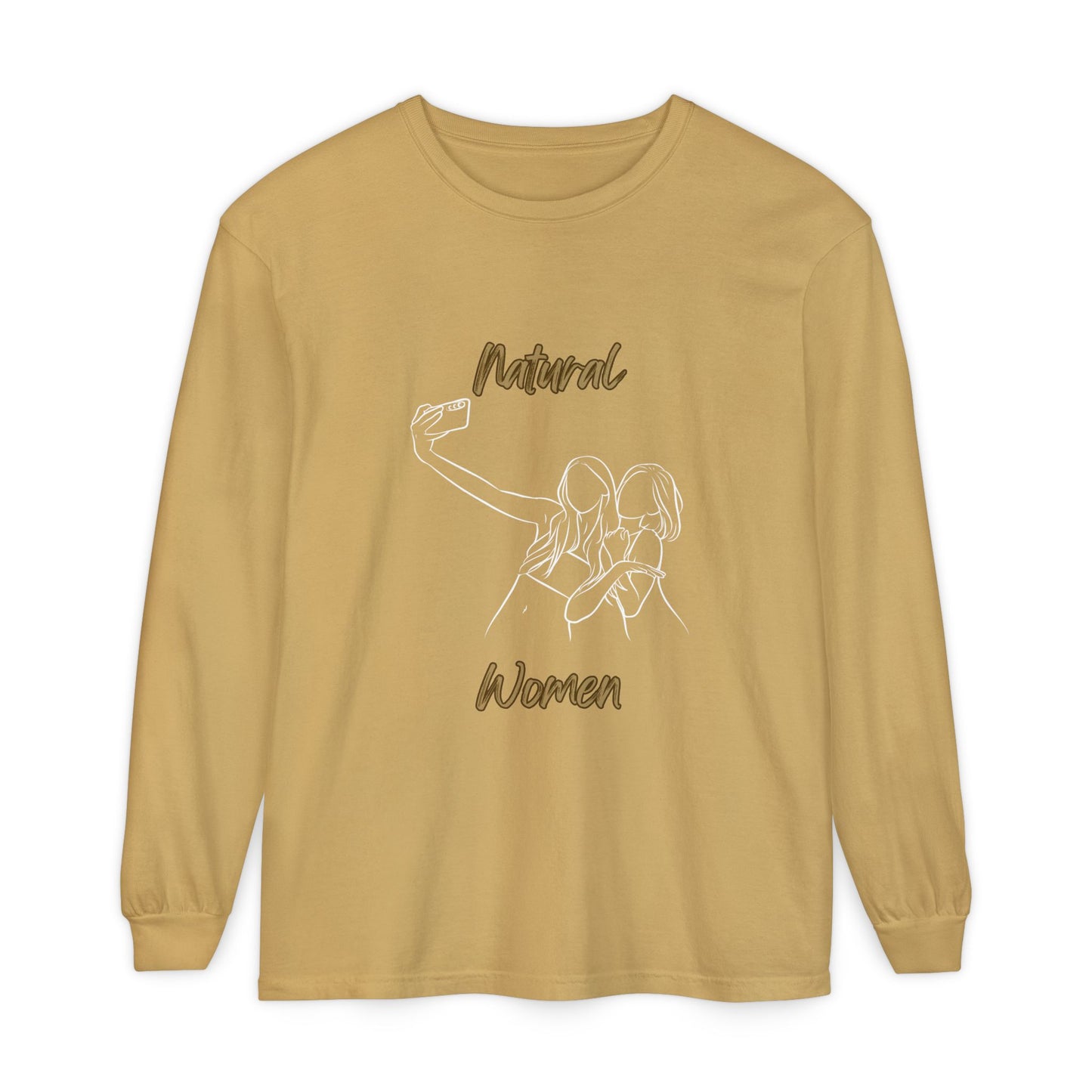 Natural Women Friends Selfie (WL) Long Sleeve T-Shirt