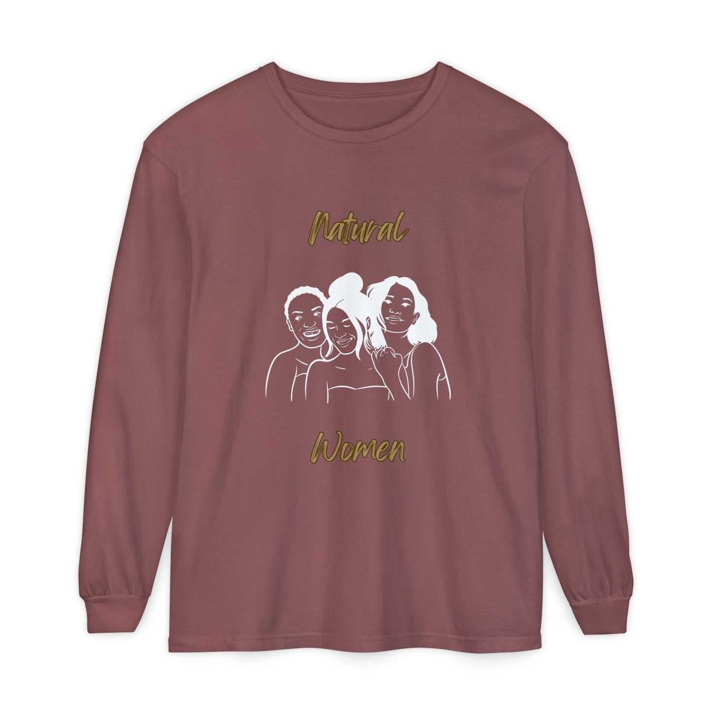 Natural Woman Laughing Friends (WL) Long Sleeve T-Shirt