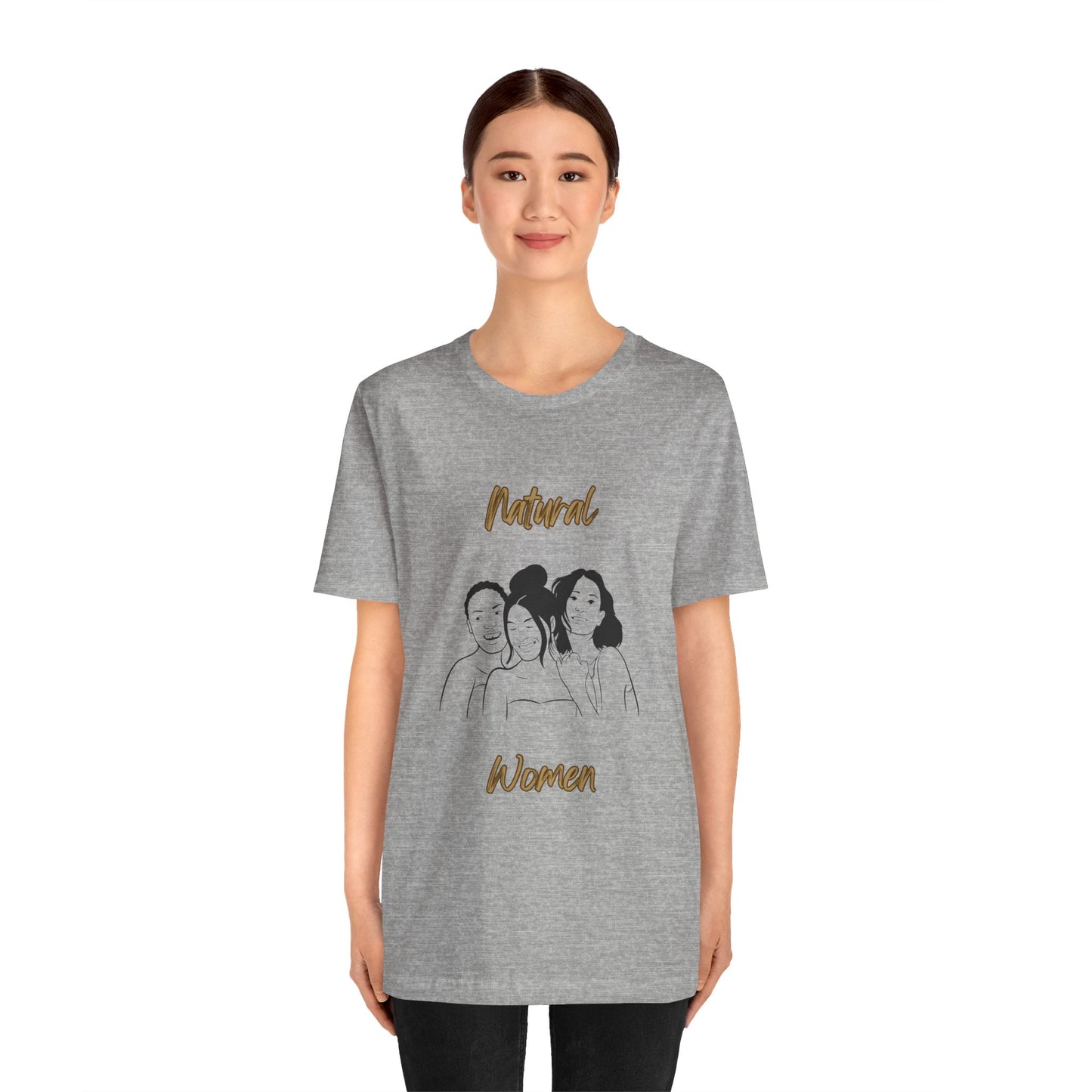 Natural Woman Laughing Friends (BL) Short Sleeve T-Shirt