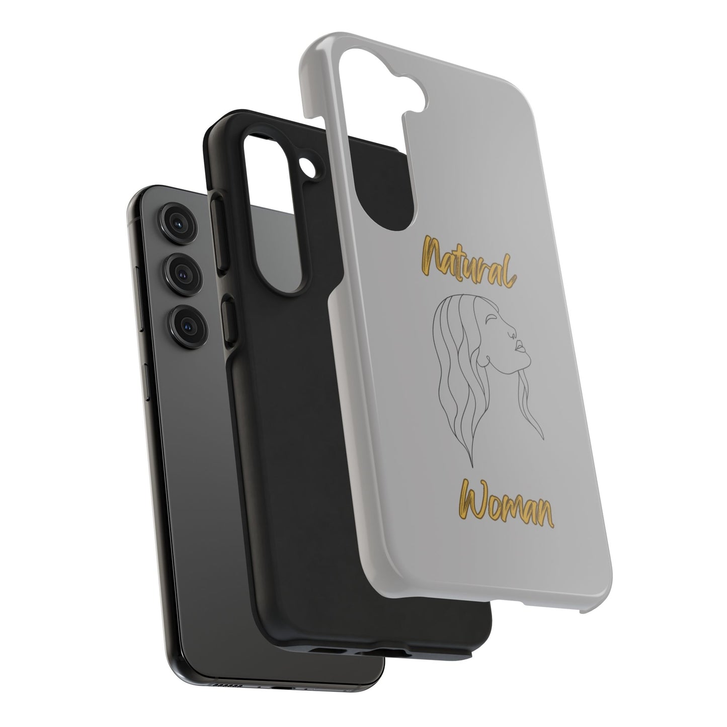 Natural Woman Breeze On Face (BL)Tough Phone Cases LIGHT GREY