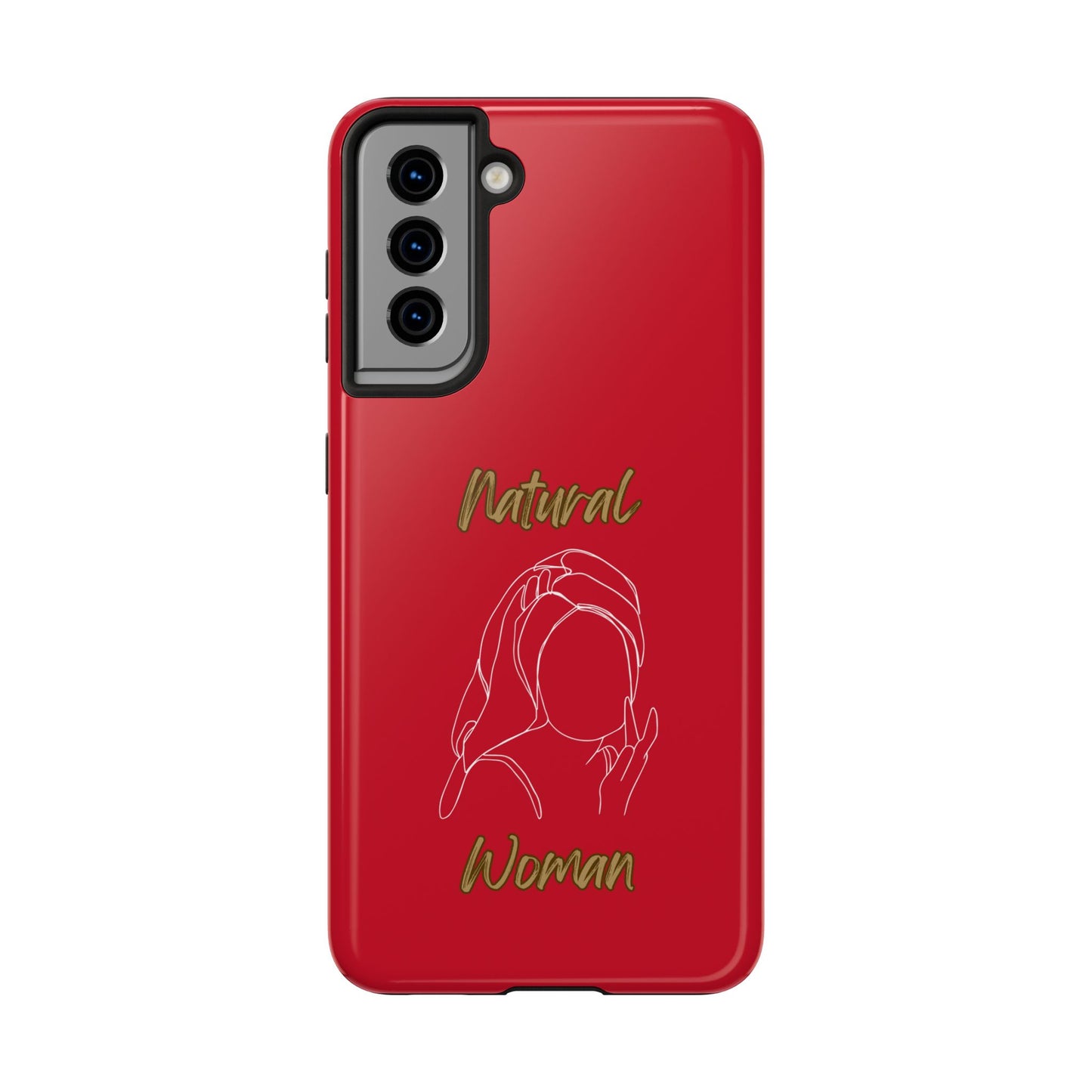 Natural Woman Towel Wrapped (WL)Tough Phone Cases DARK RED