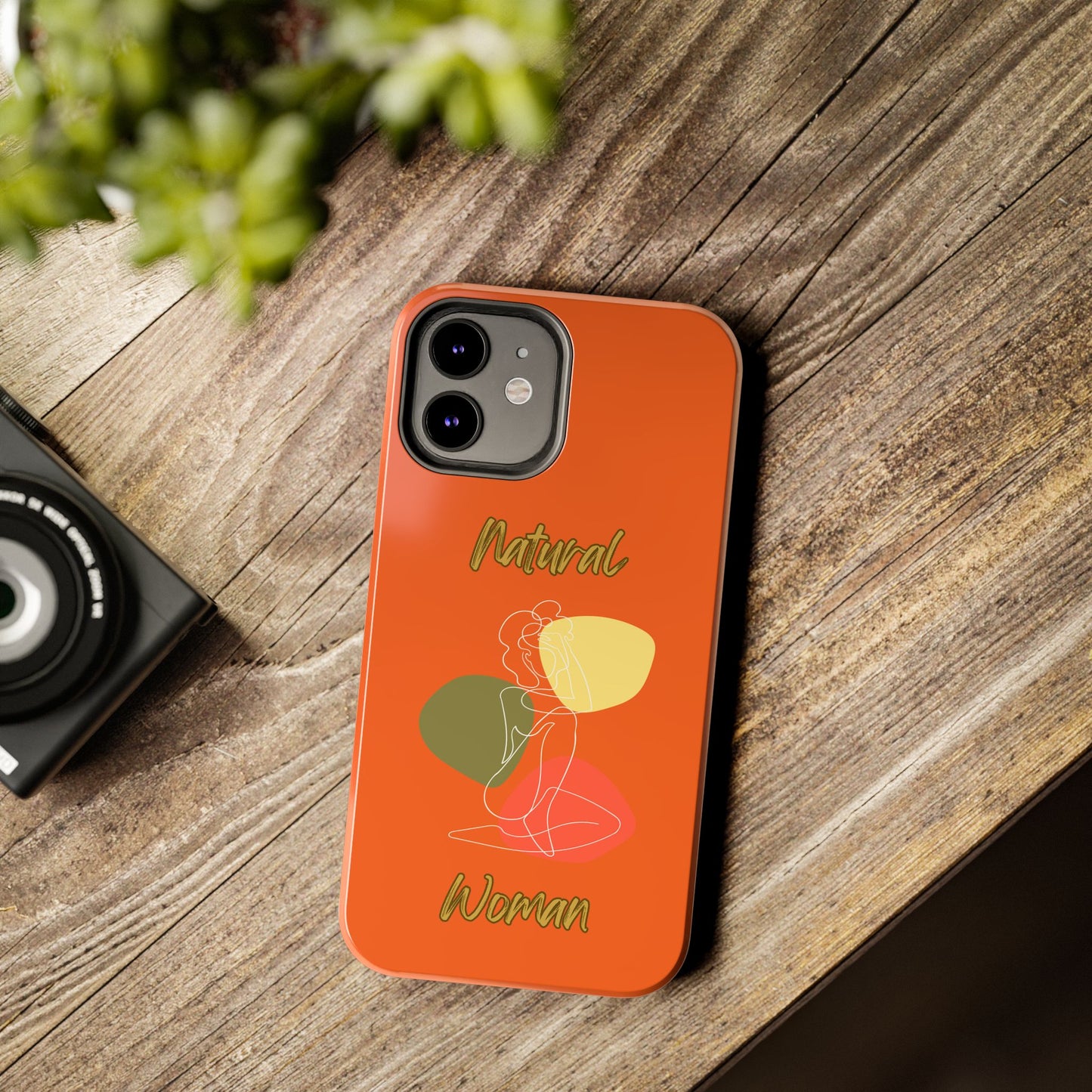 Natural Woman Colorful Pose (WL)Tough Phone Cases ORANGE
