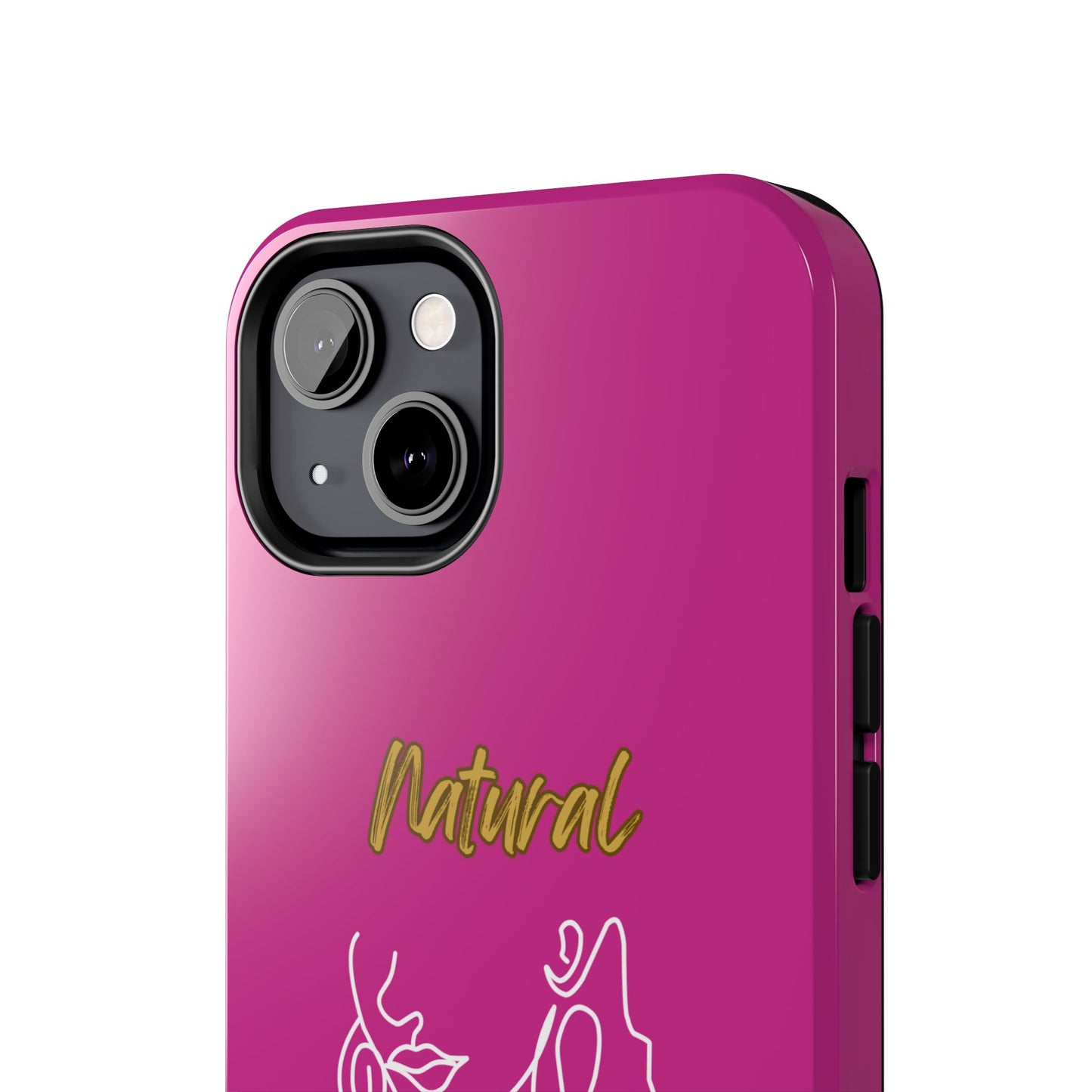 Natural Woman Lips (WL)Tough Phone Cases PINK