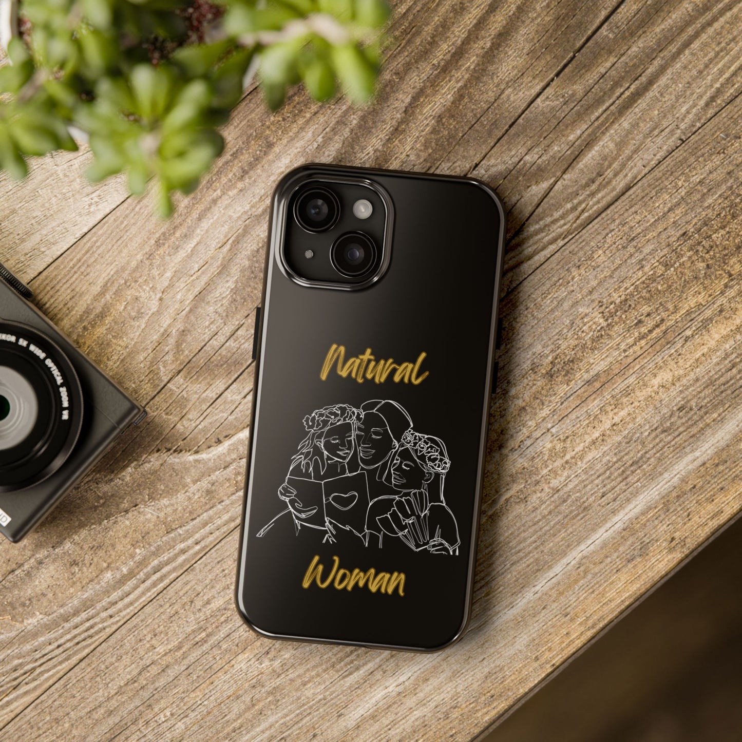 Natural Woman Me & My Girls (WL)Tough Phone Cases BLACK
